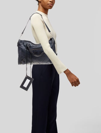 Balenciaga Leather Motocross Classic City Medium