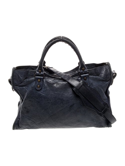 Balenciaga Leather Motocross Classic City Medium