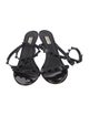 Balenciaga Patent Leather Studded Accents Sandals