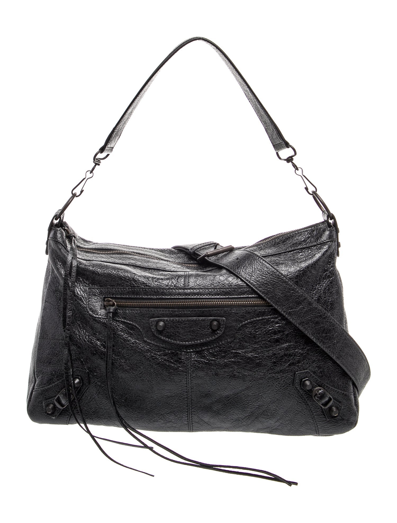 Balenciaga Leather Le City Moto Medium