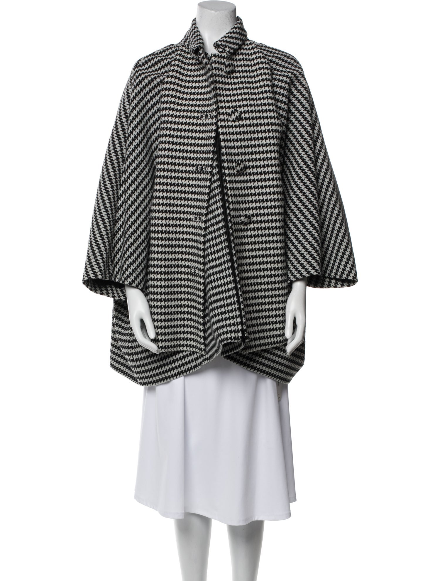 Balenciaga 2018 Houndstooth Coat