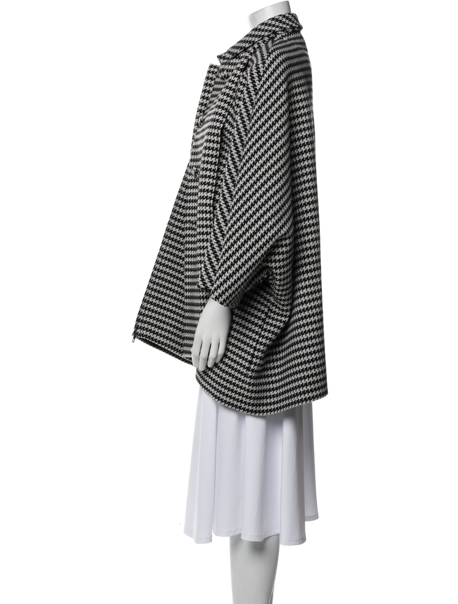 Balenciaga 2018 Houndstooth Coat