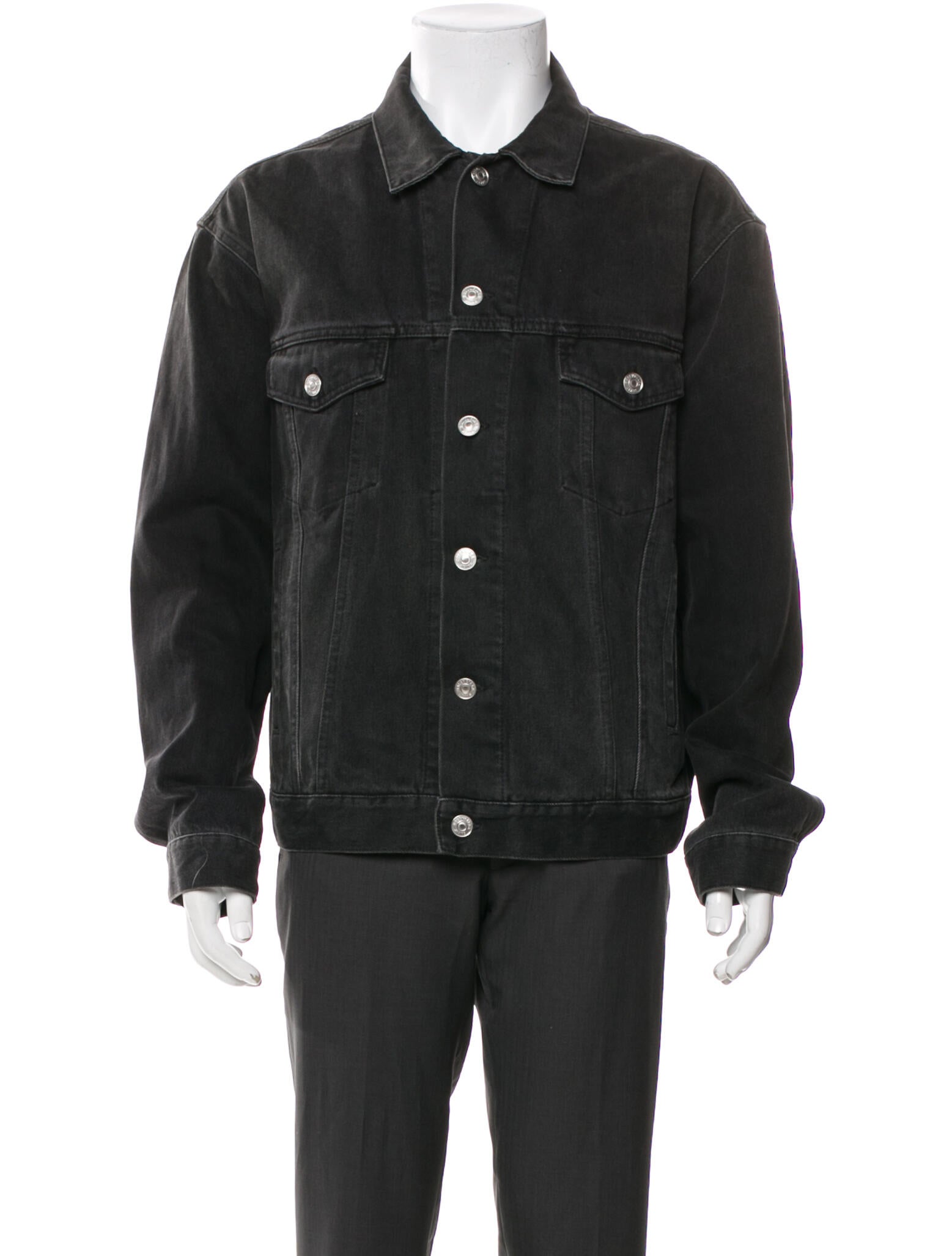 Balenciaga 2018 Signature Logo Denim Jacket