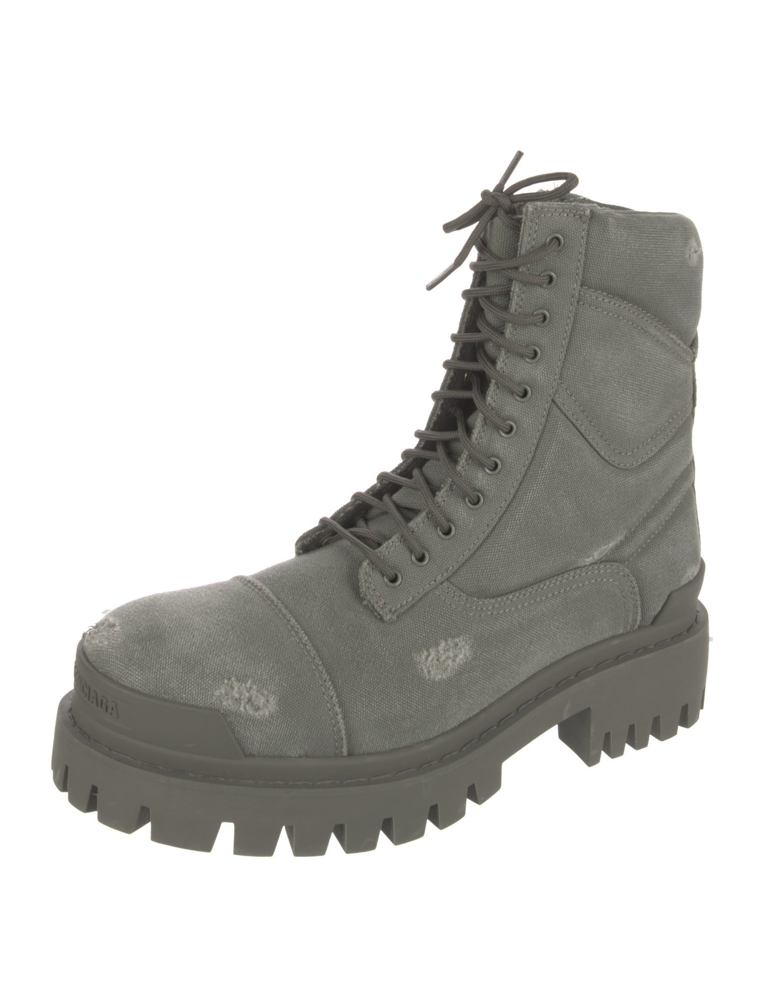 Balenciaga Canvas Combat Boots