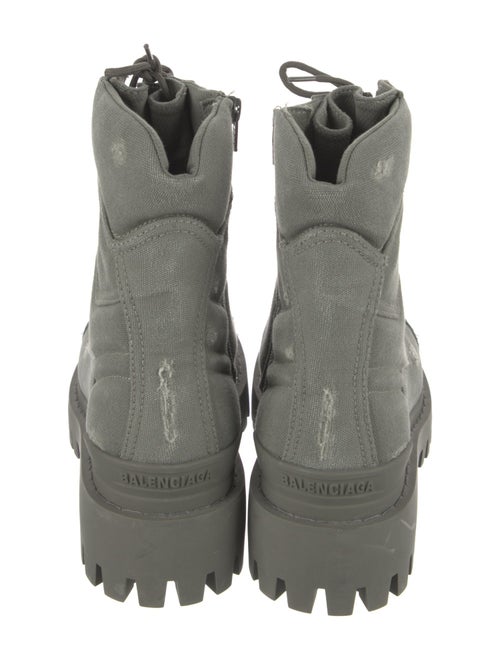 Balenciaga Canvas Combat Boots