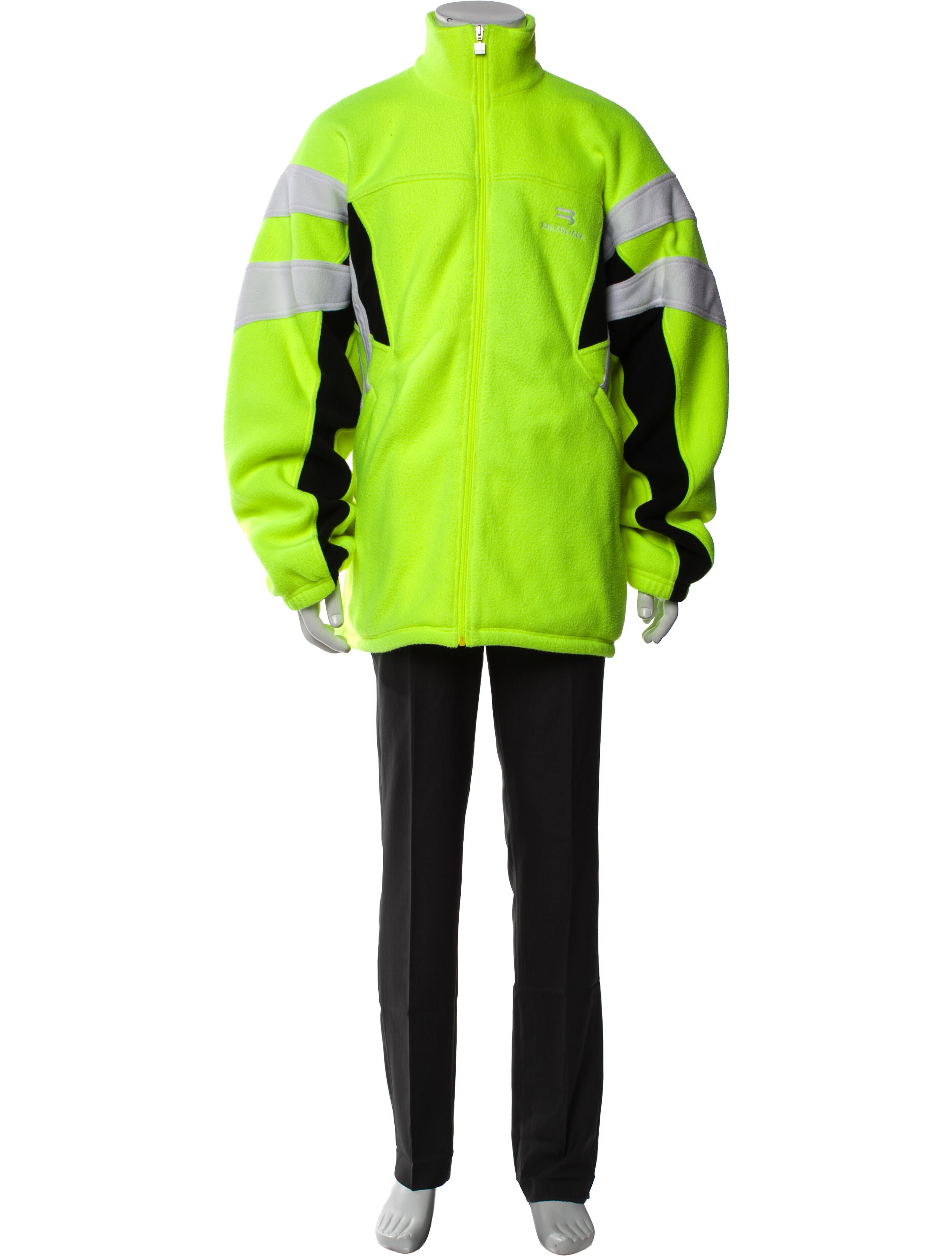 Balenciaga 2021 Colorblock Pattern Parka