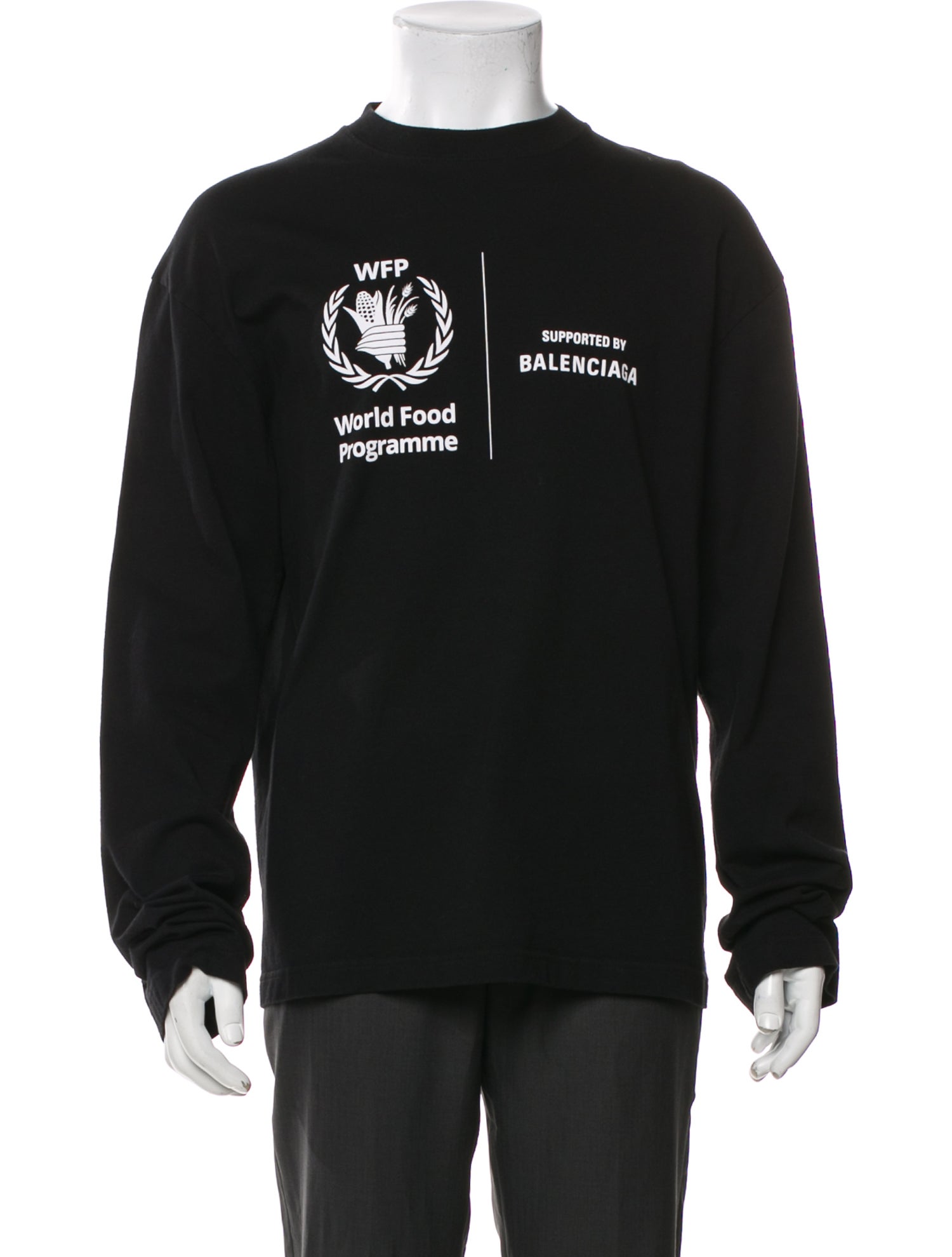 Balenciaga 2019 Graphic Print Henley