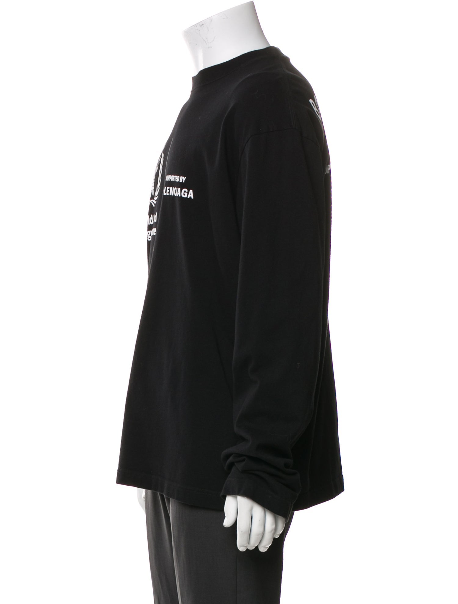 Balenciaga 2019 Graphic Print Henley