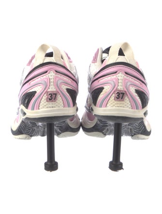 Balenciaga Mesh Colorblock Pattern Pumps