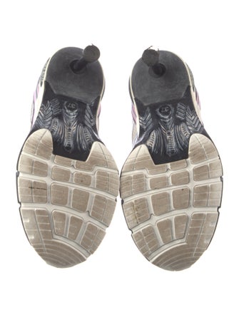 Balenciaga Mesh Colorblock Pattern Pumps