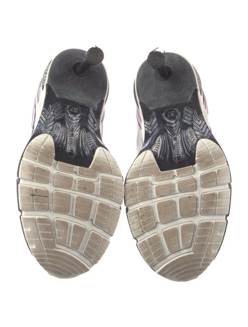 Balenciaga Mesh Colorblock Pattern Pumps