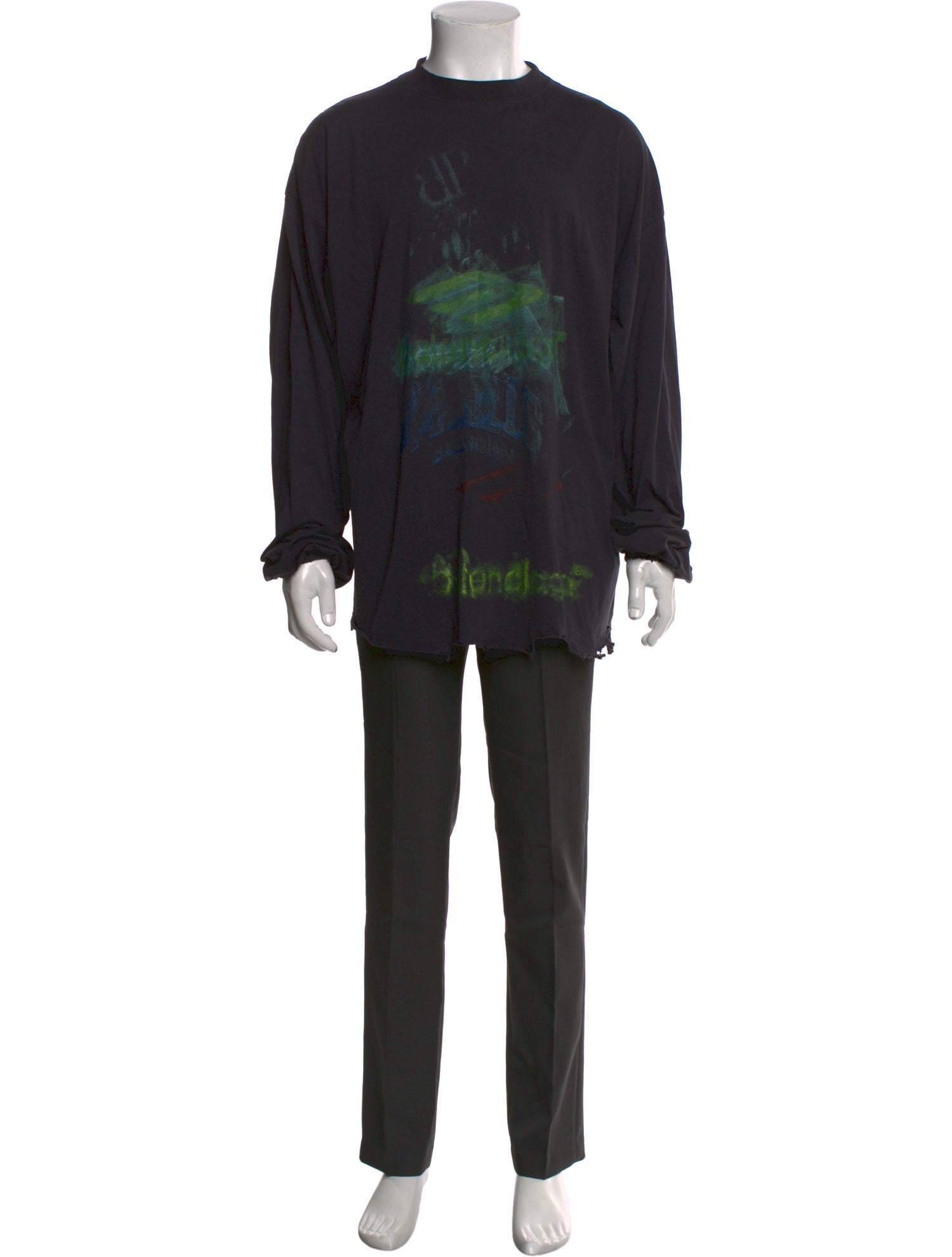 Balenciaga 2024 Graphic Print Henley