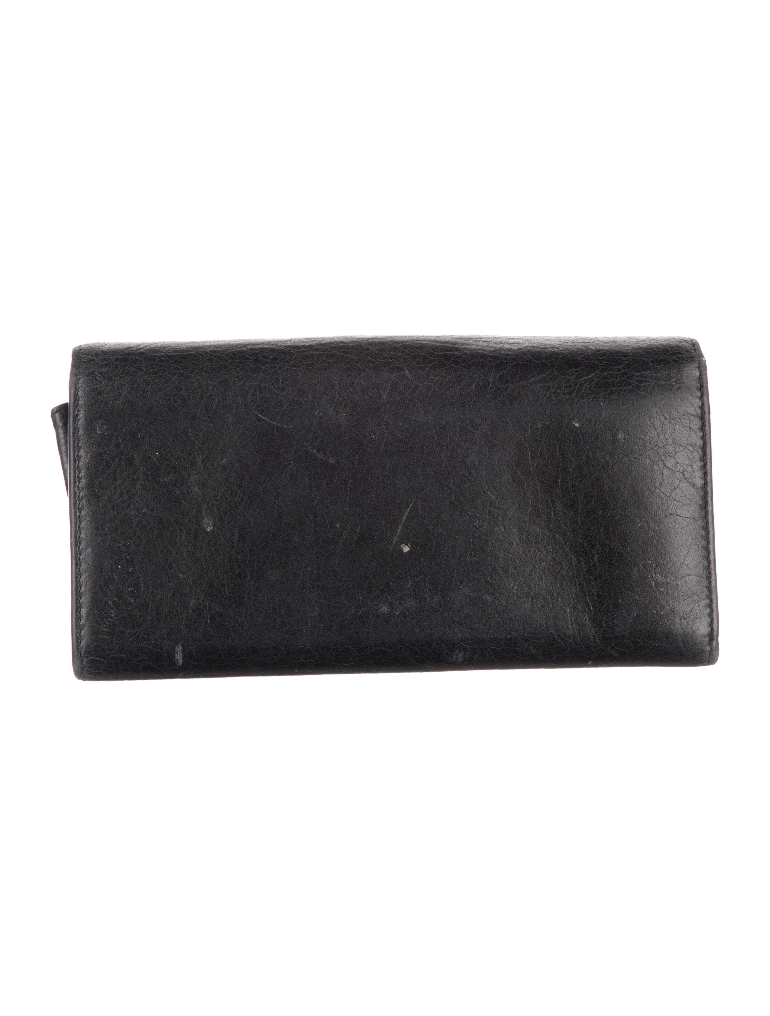 Balenciaga Moto City Continental Wallet Leather Continental Wallet