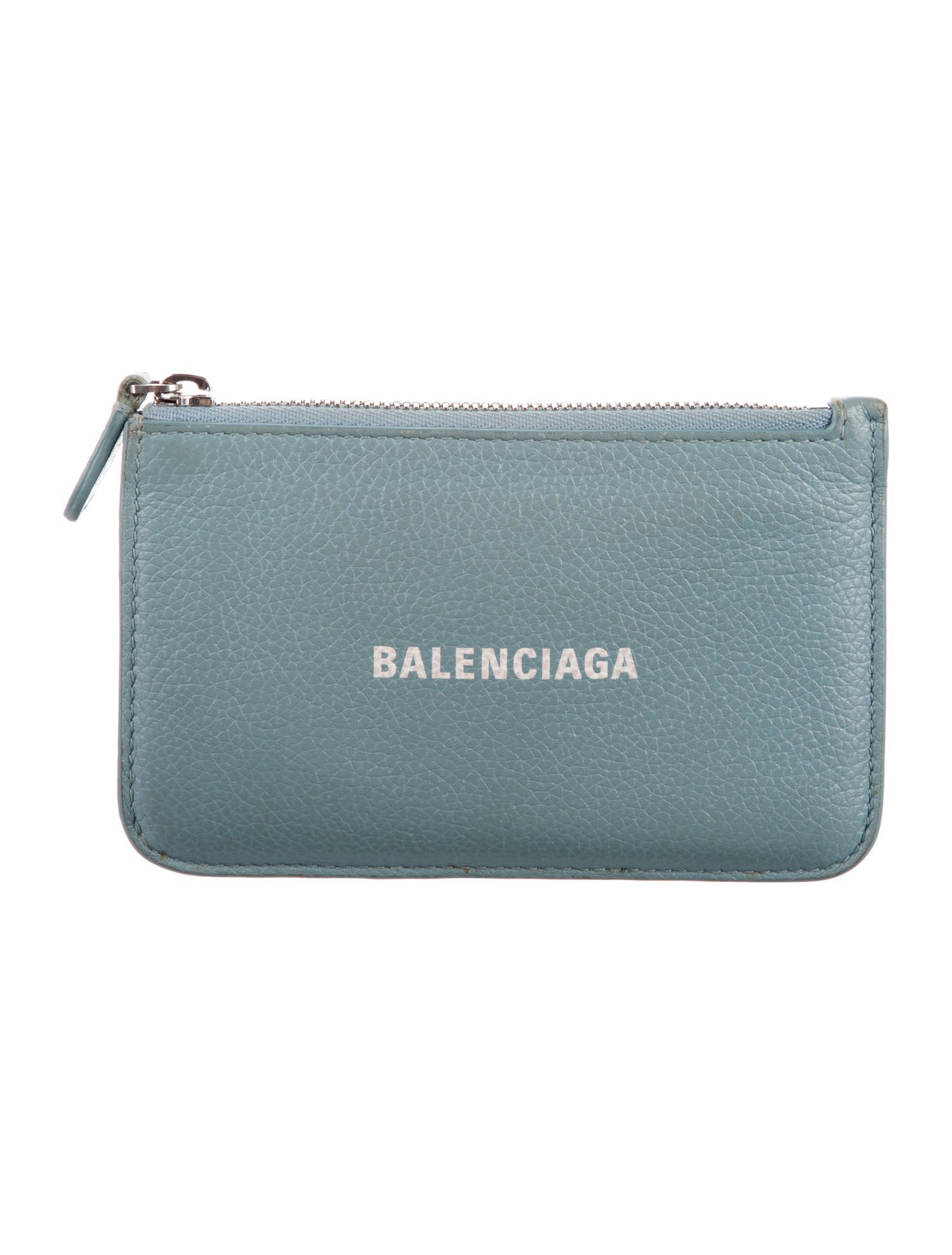 Balenciaga Leather Graphic Print Wallet