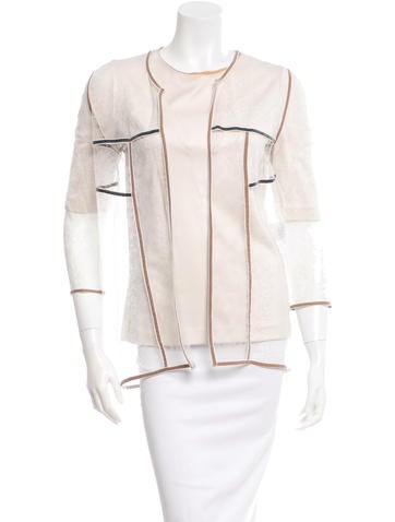 Balenciaga Lace Cardigan Set