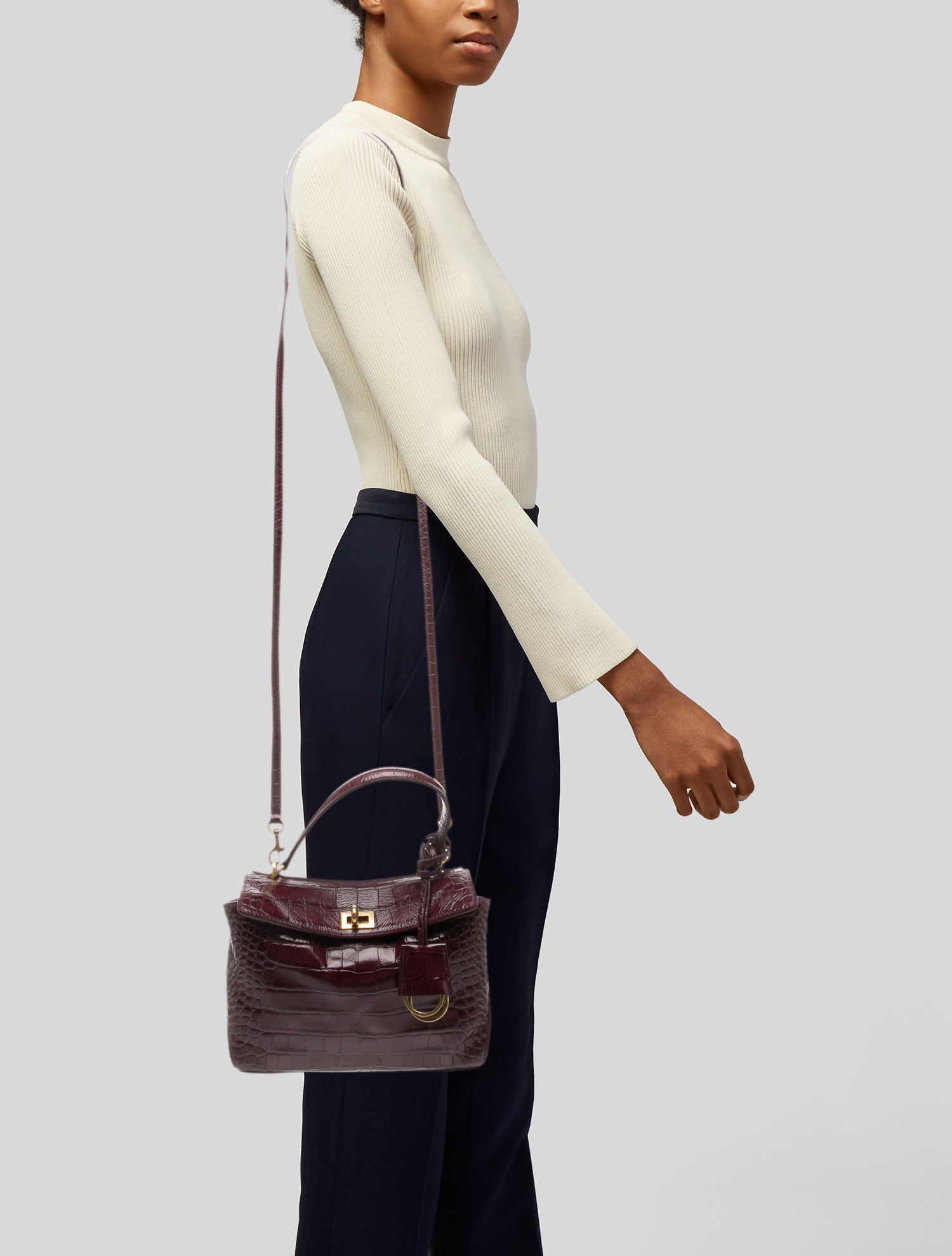 Balenciaga Embossed Leather Rodeo Mini