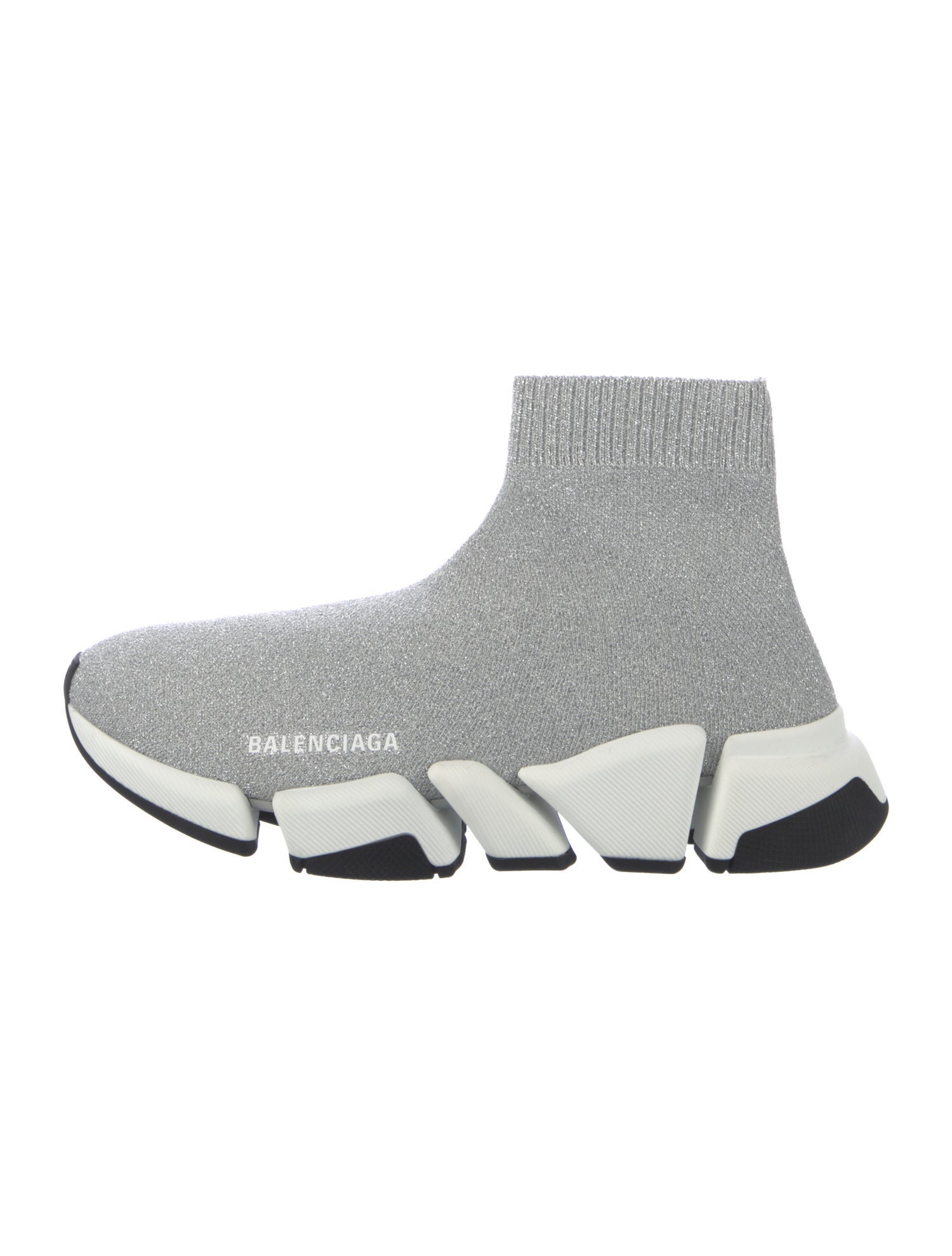 Balenciaga Speed Trainer 2.0 'Glitter' Sock Sneakers w/ Tags