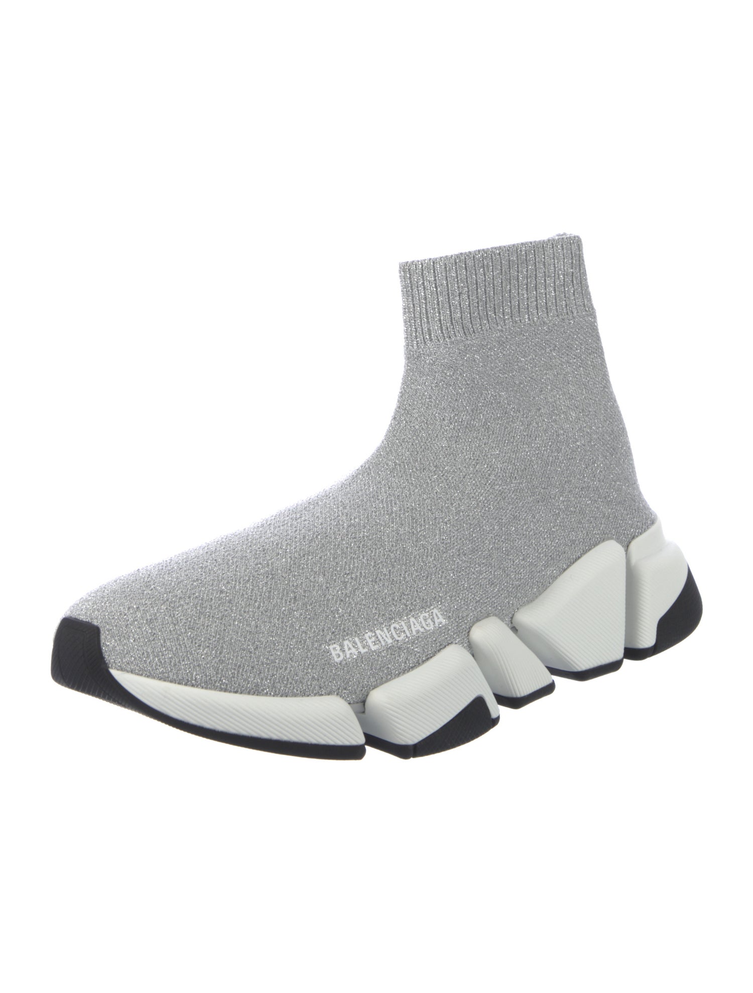 Balenciaga Speed Trainer 2.0 'Glitter' Sock Sneakers w/ Tags
