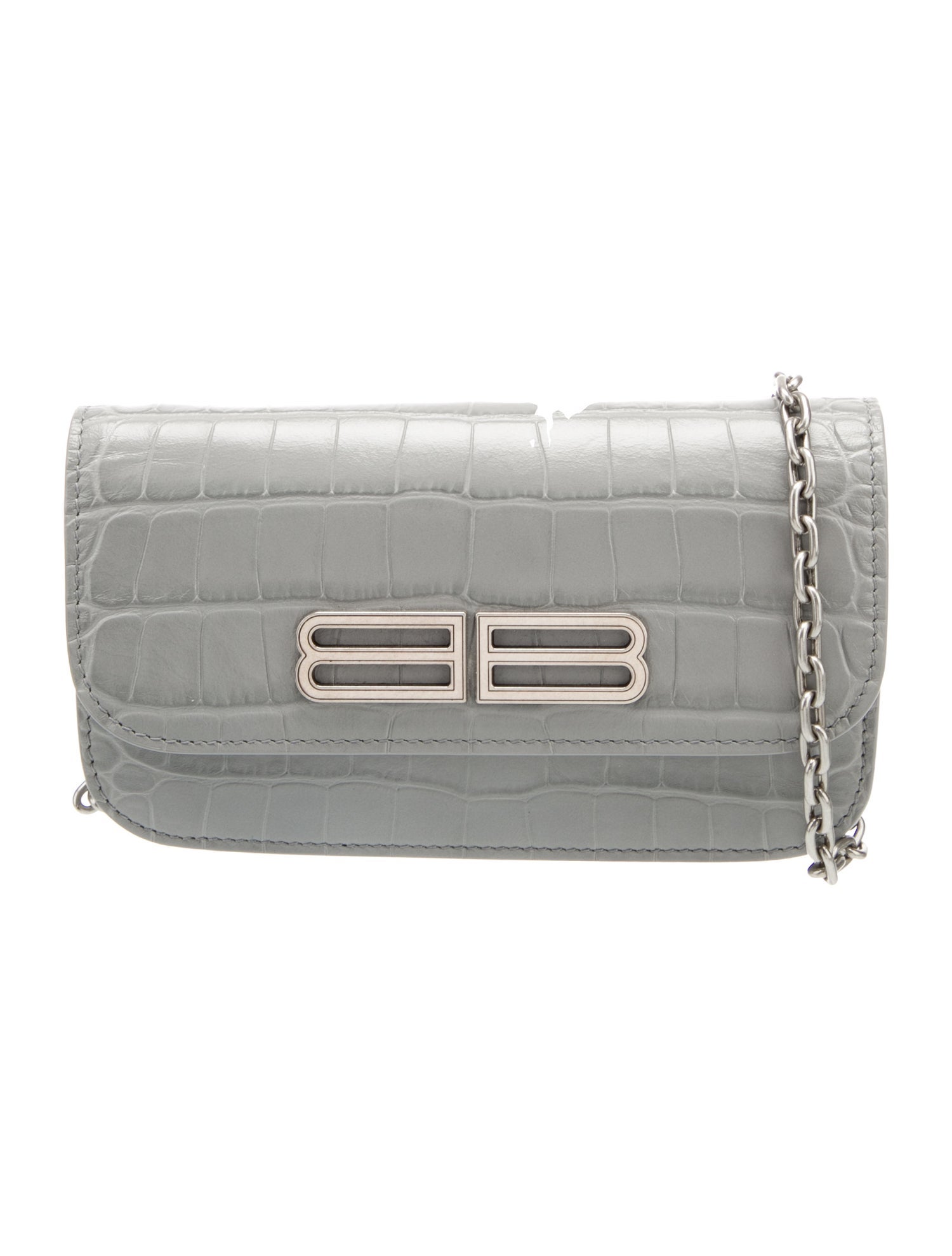 Balenciaga Embossed Leather Shoulder Bag