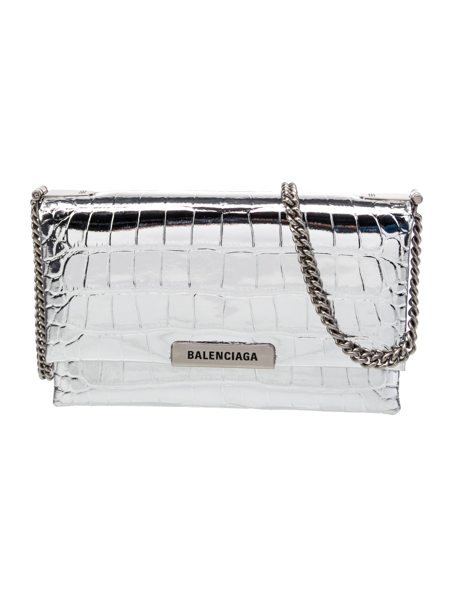 Balenciaga Embossed Leather Triplet Small 2022