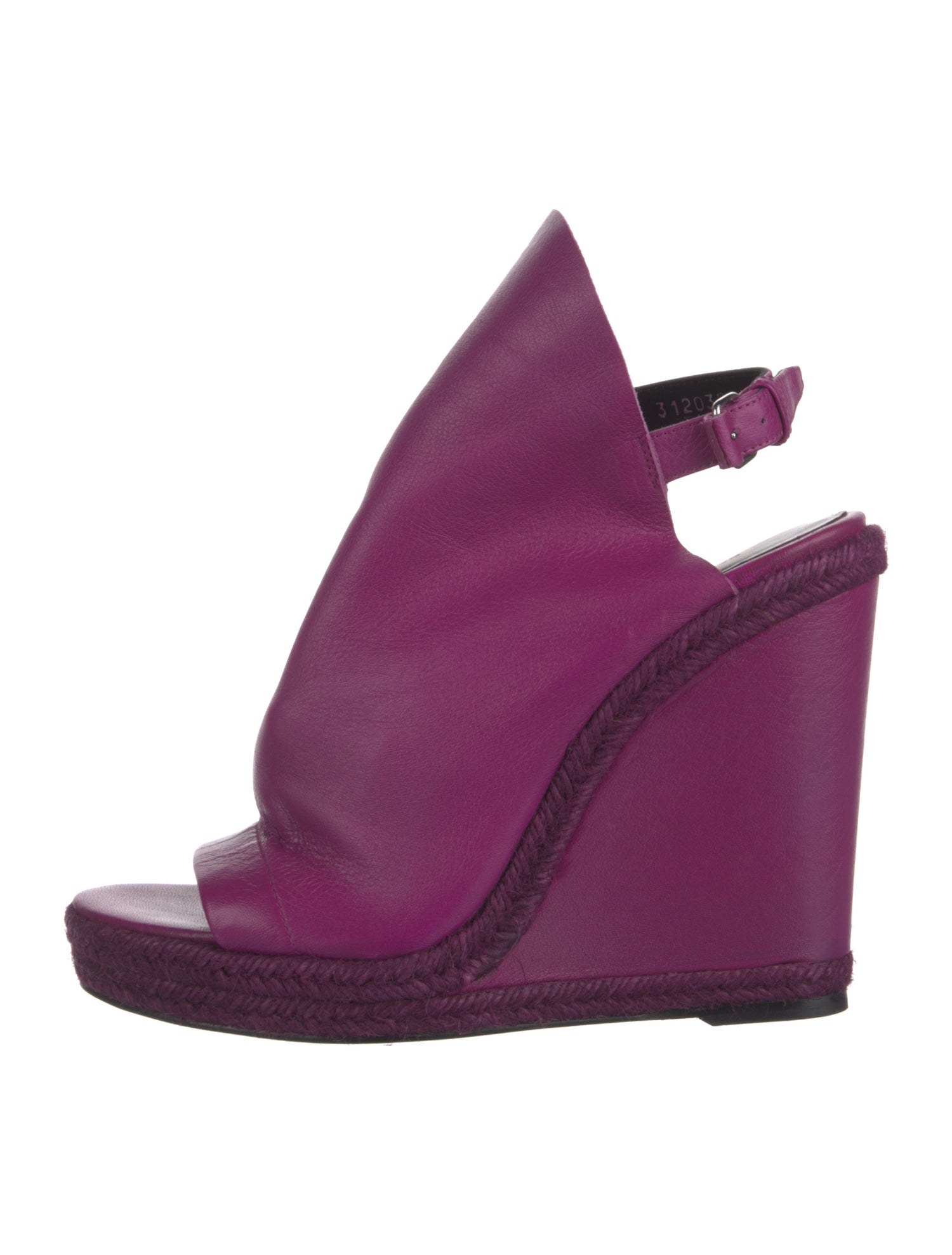 Balenciaga Leather Slingback Sandals