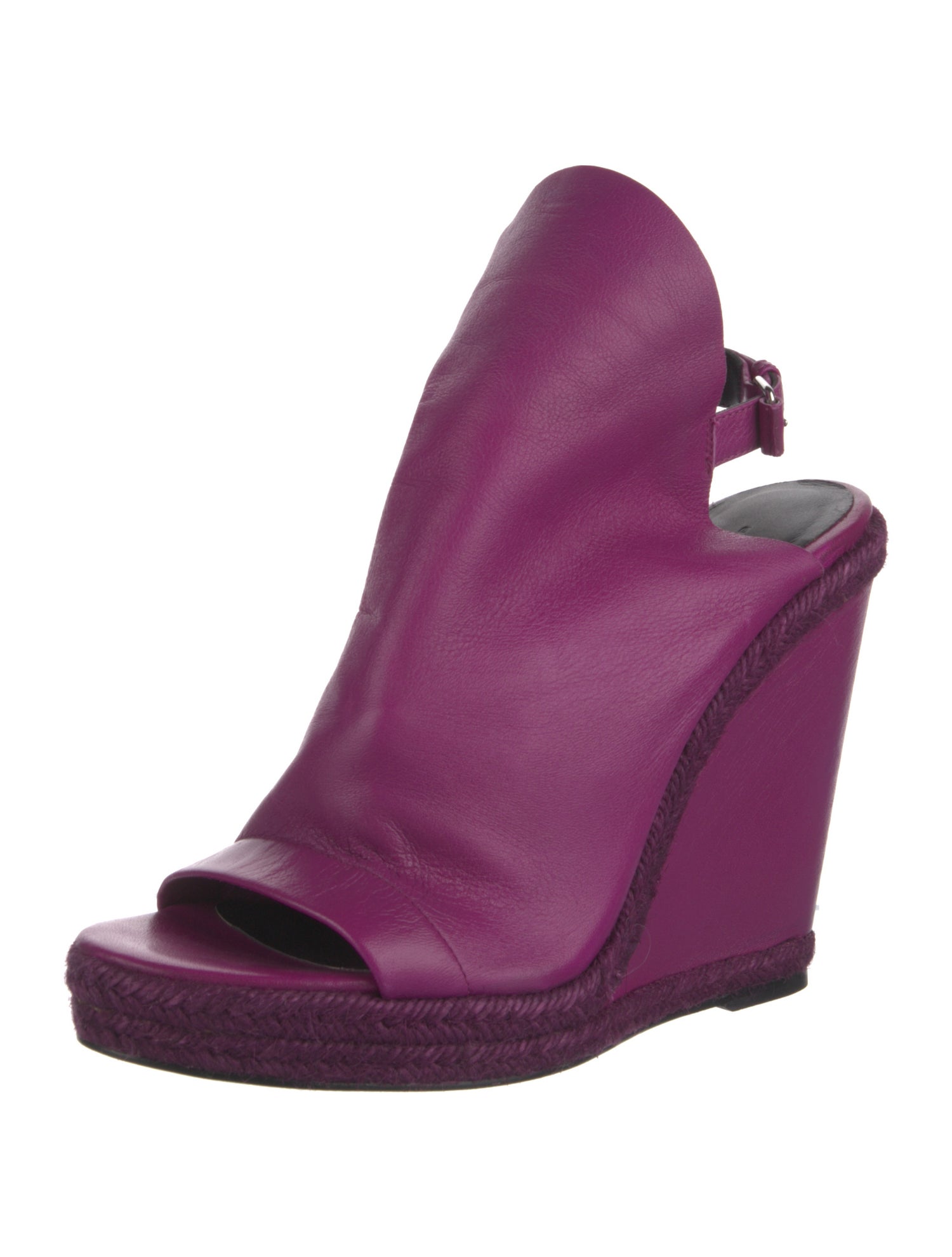 Balenciaga Leather Slingback Sandals