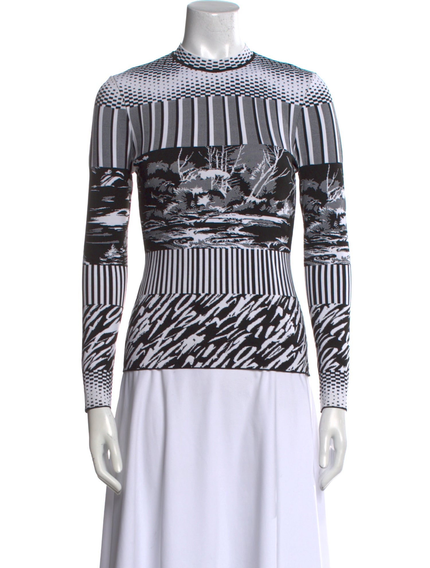 Balenciaga 2014 Printed Top