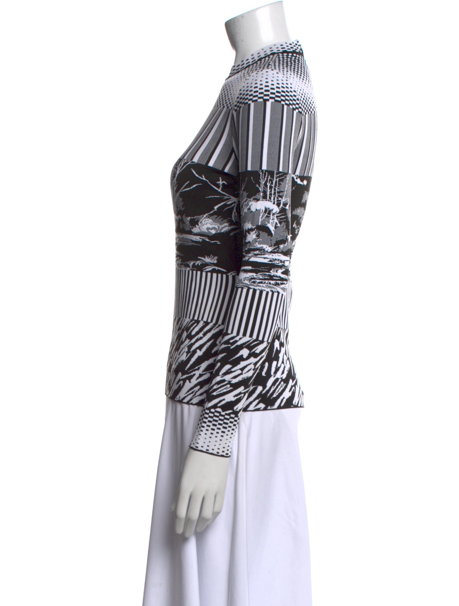 Balenciaga 2014 Printed Top