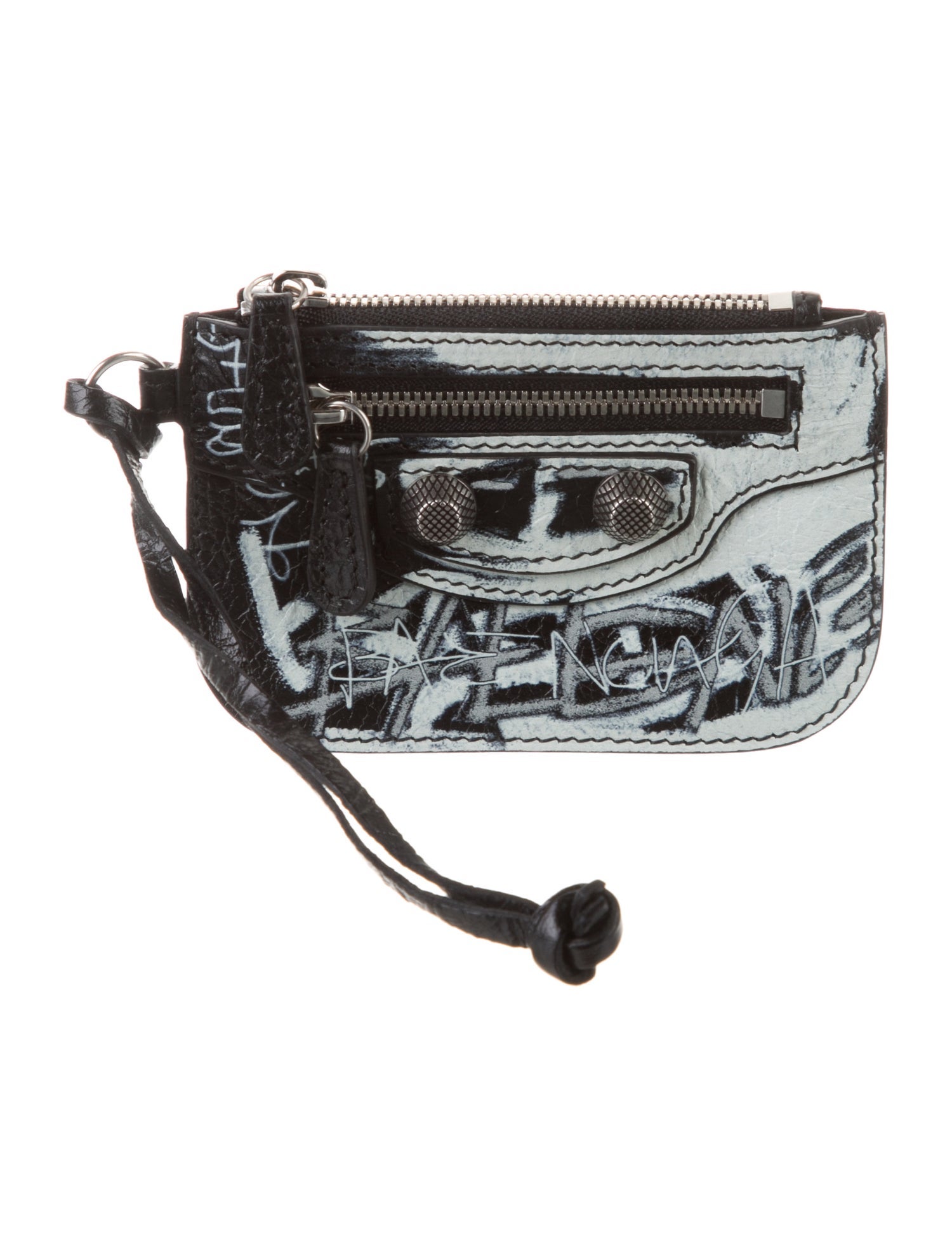 Balenciaga La Cagole Coin Pouch Leather Wristlet