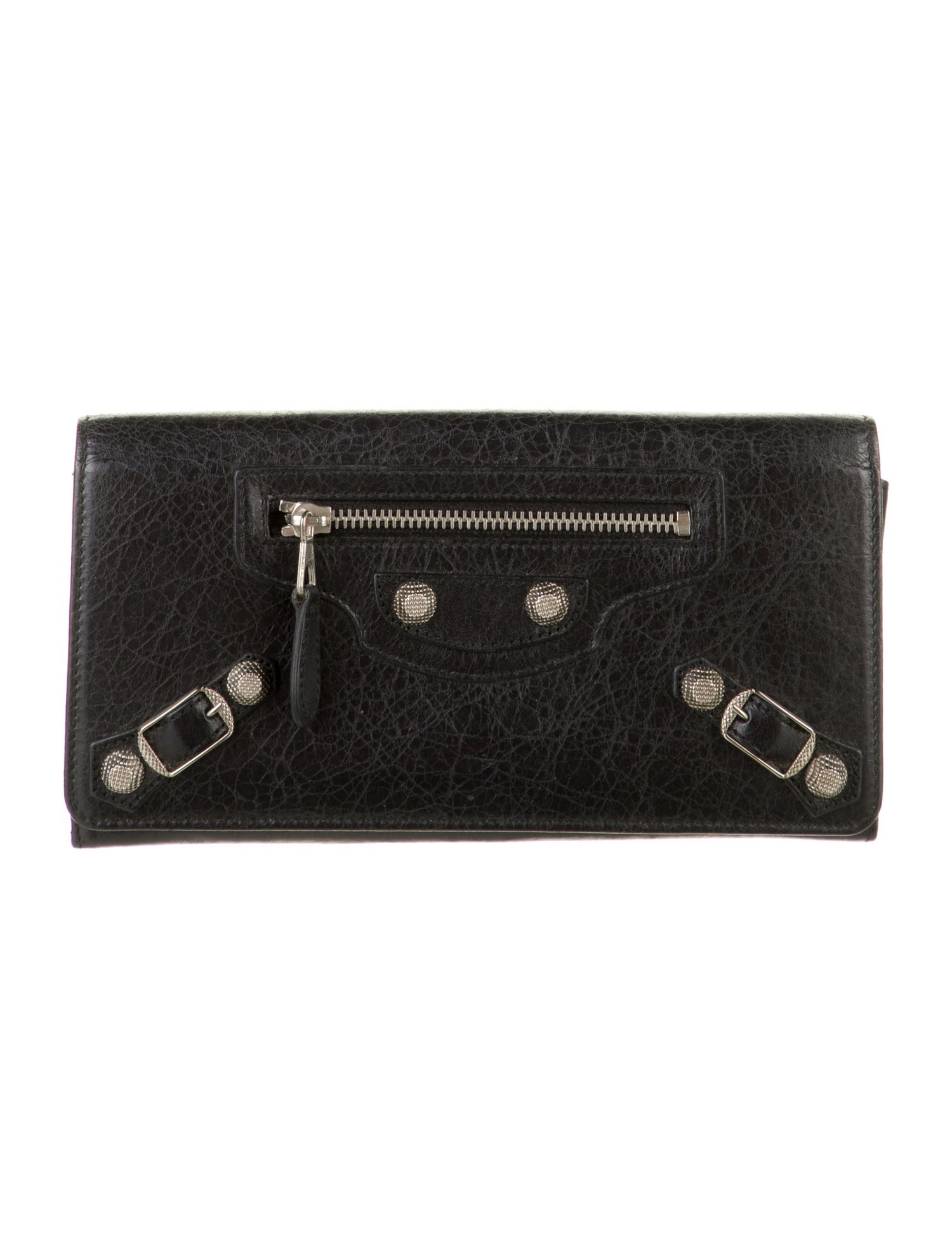 Balenciaga Motocross Calfskin Continental Wallet