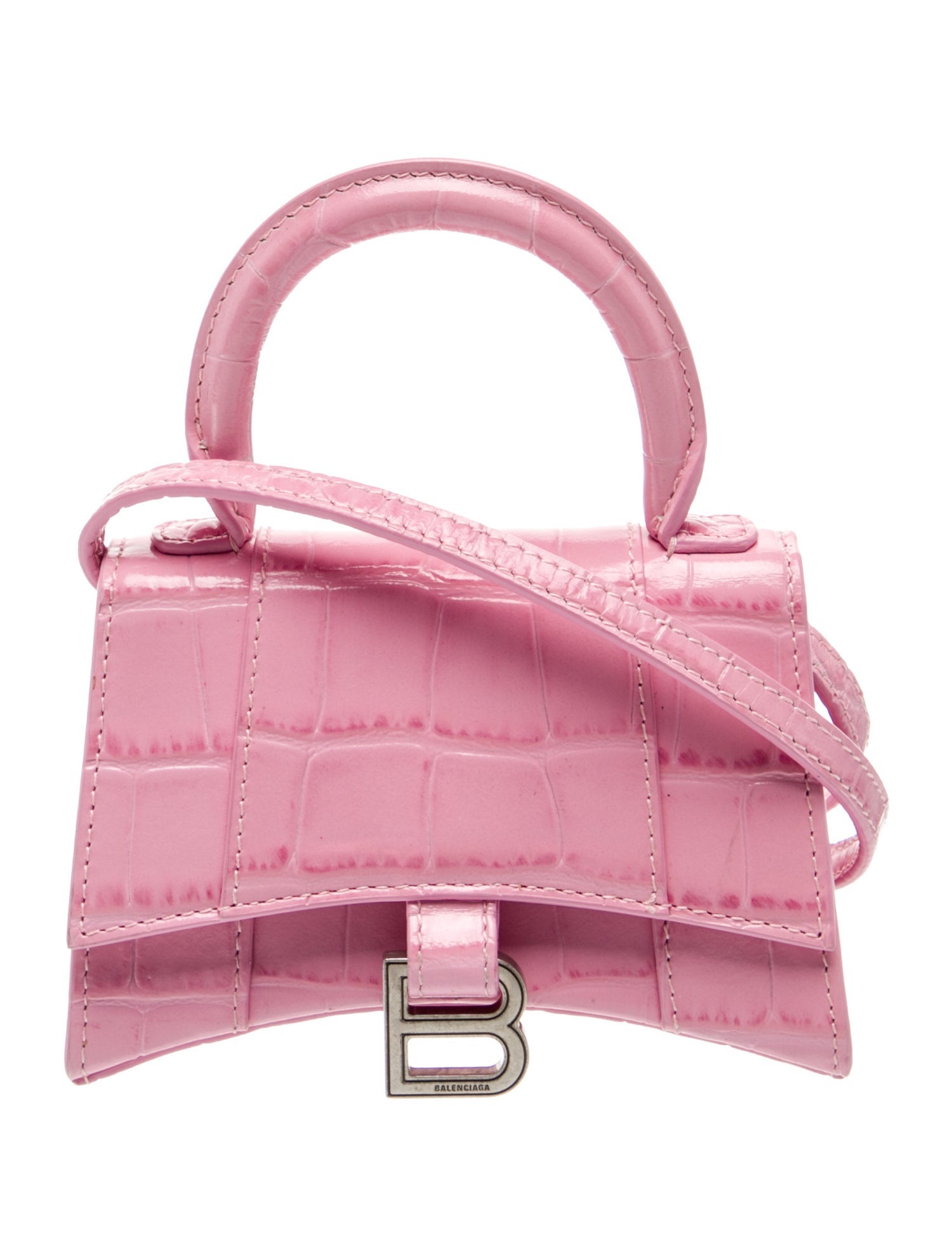 Balenciaga Embossed Leather Top Handle Bag