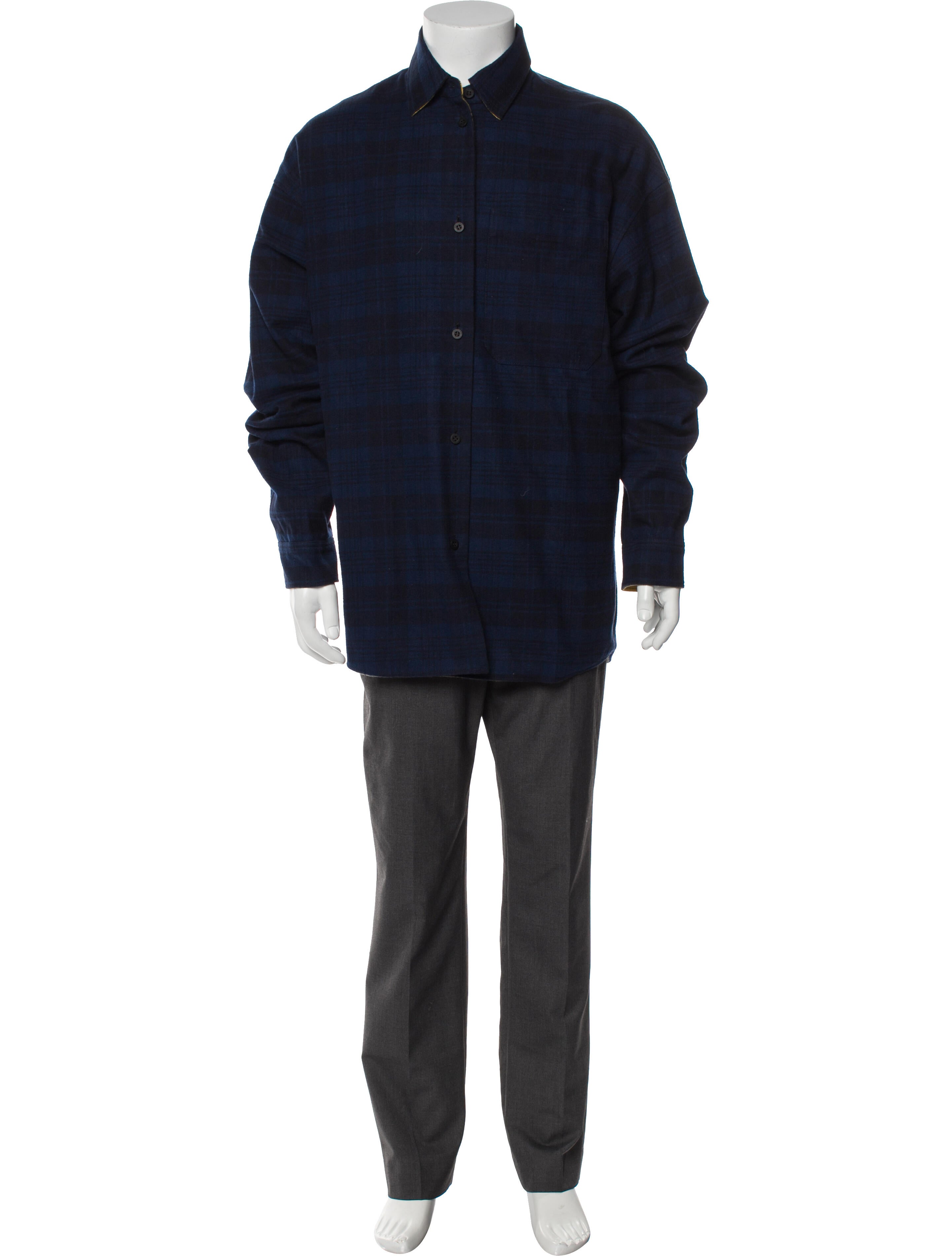 Balenciaga 2022 Plaid Print Shirt w/ Tags