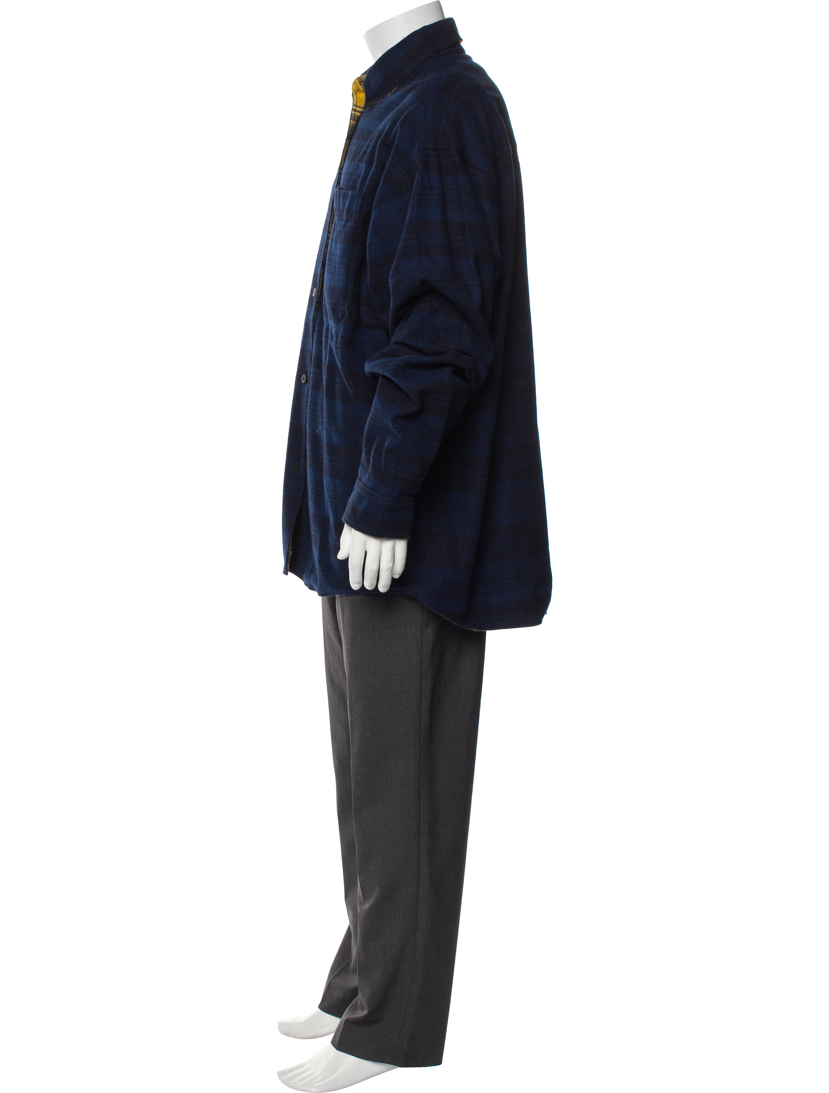 Balenciaga 2022 Plaid Print Shirt w/ Tags