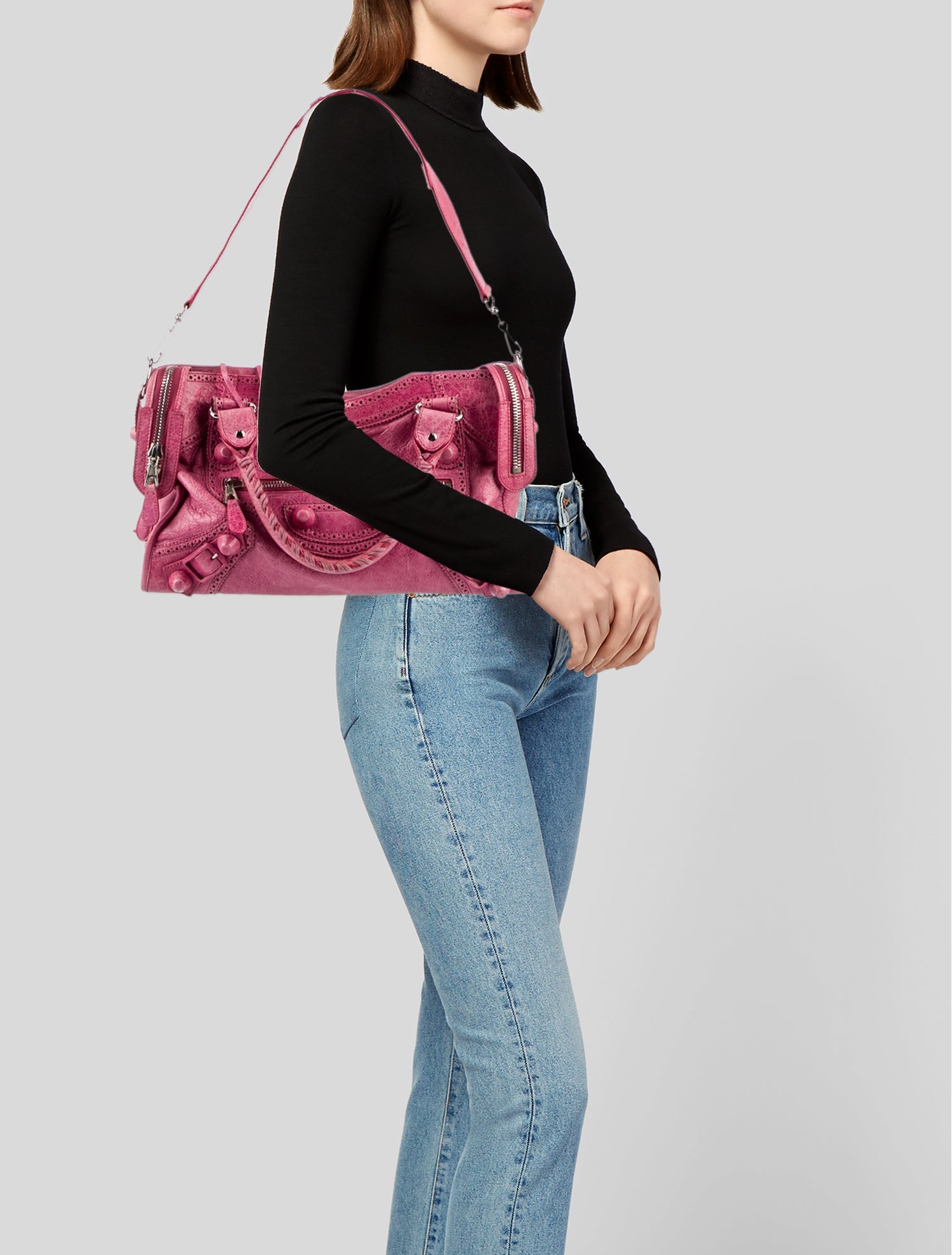 Balenciaga Giant Covered Brogues City Bag