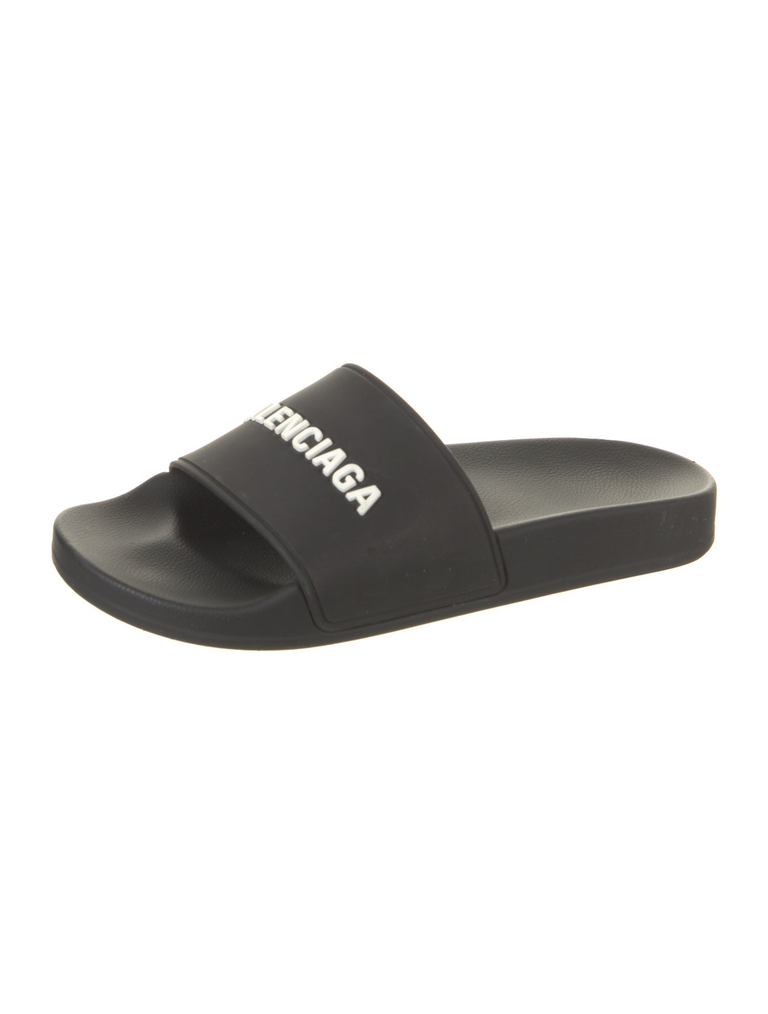 Balenciaga Rubber Graphic Print Slides