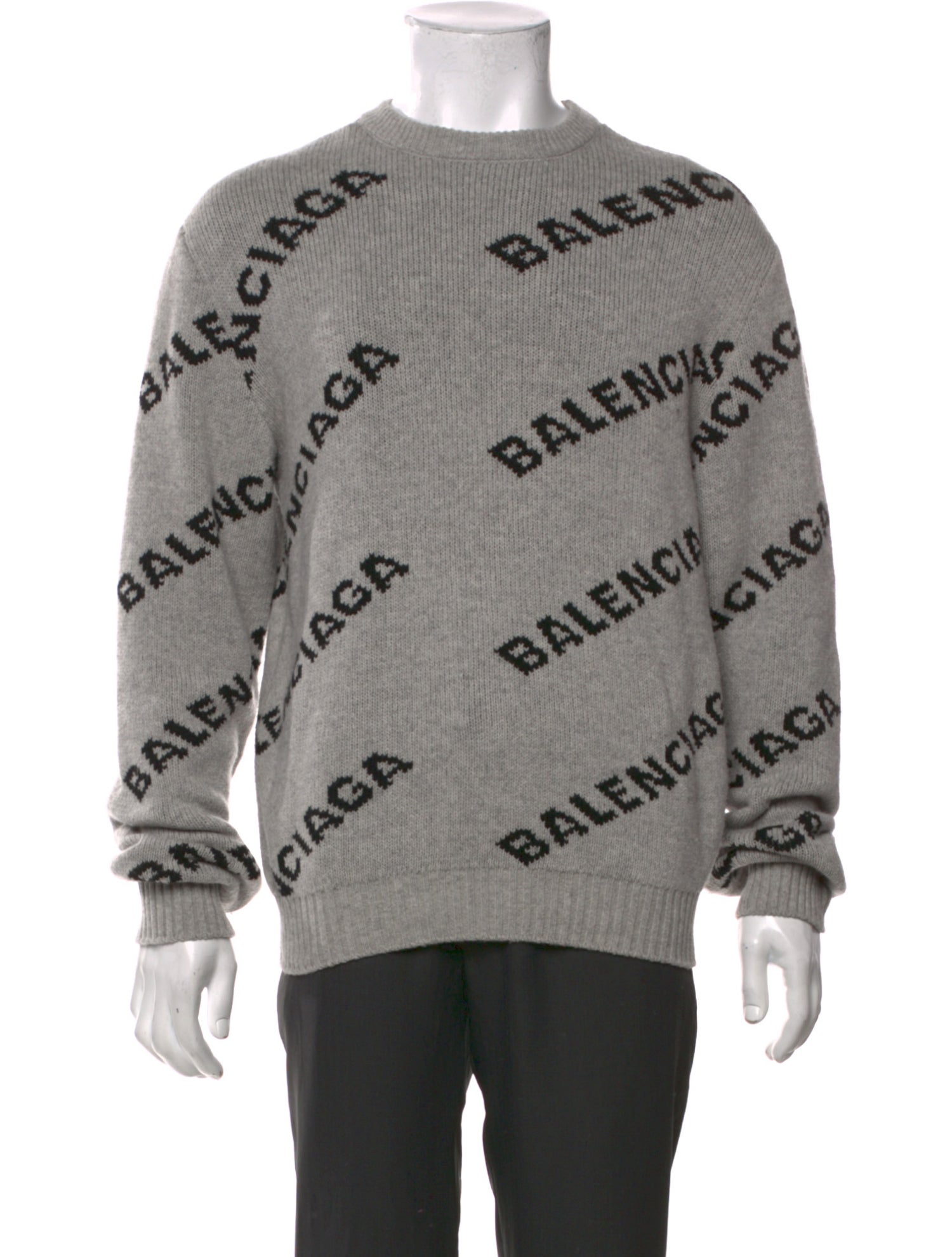 Balenciaga 2018 X All-Over Logo Pullover