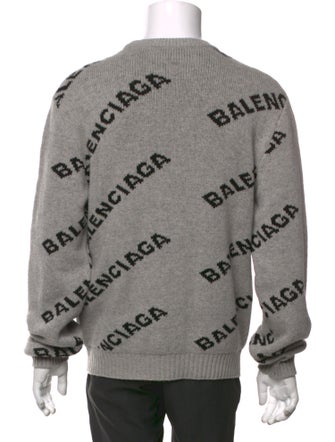 Balenciaga 2018 X All-Over Logo Pullover