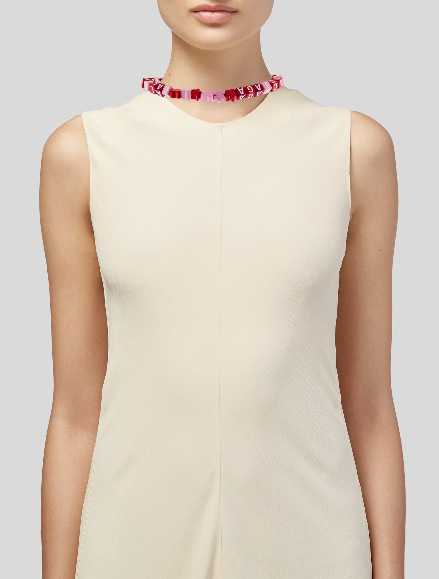 Balenciaga Toy Beaded Choker Necklace