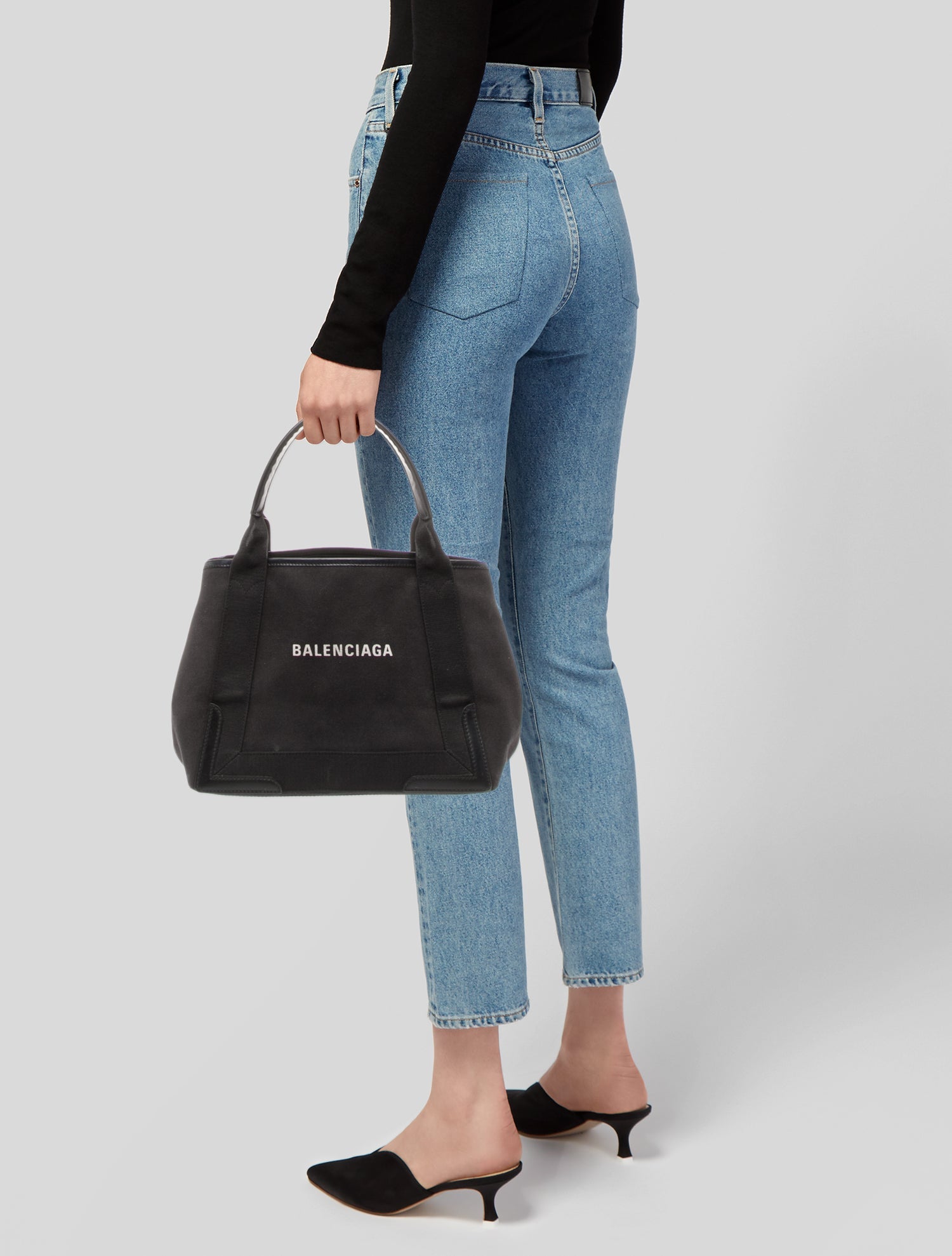 Balenciaga Canvas Top Handle Bag