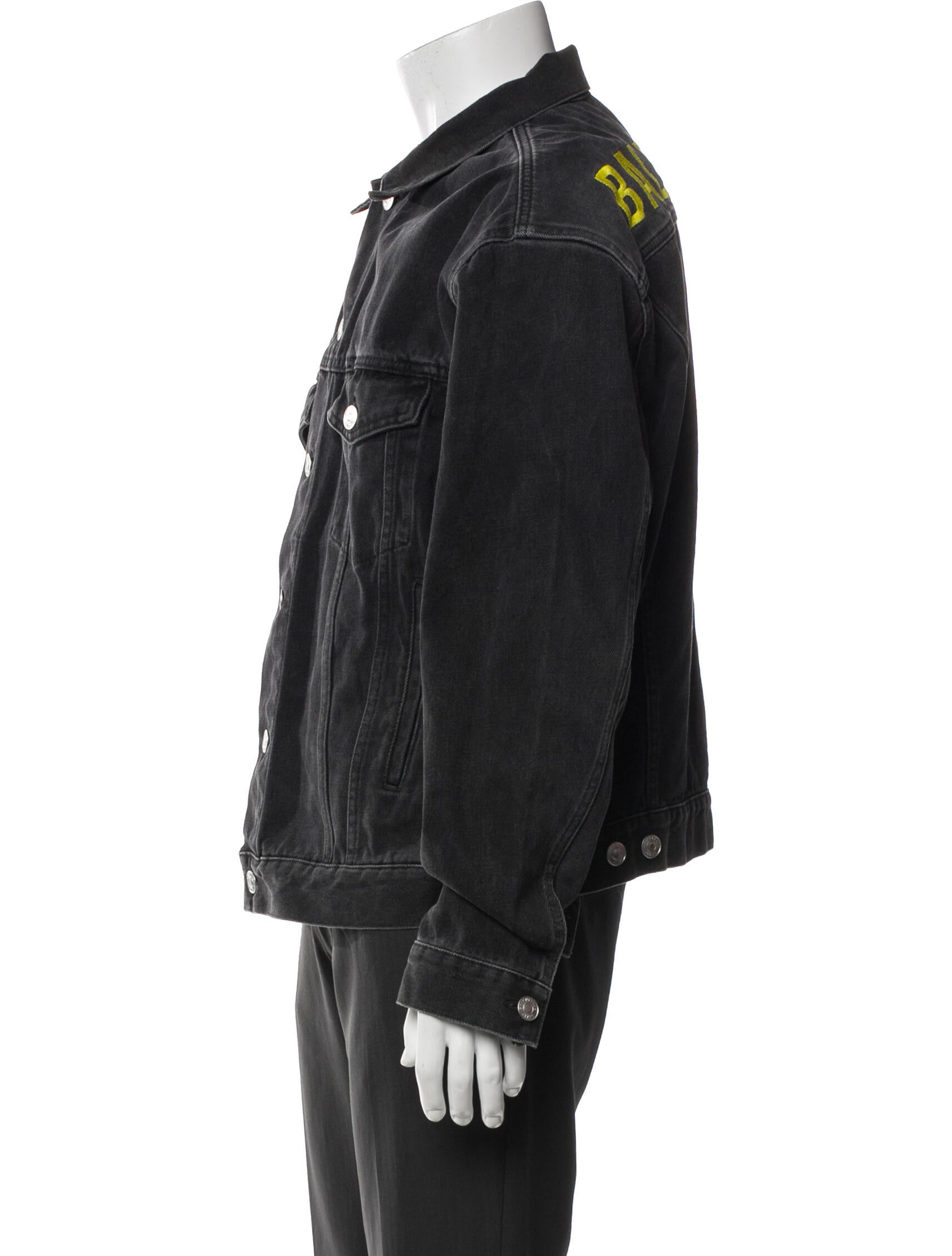 Balenciaga 2018 Signature Logo Denim Jacket