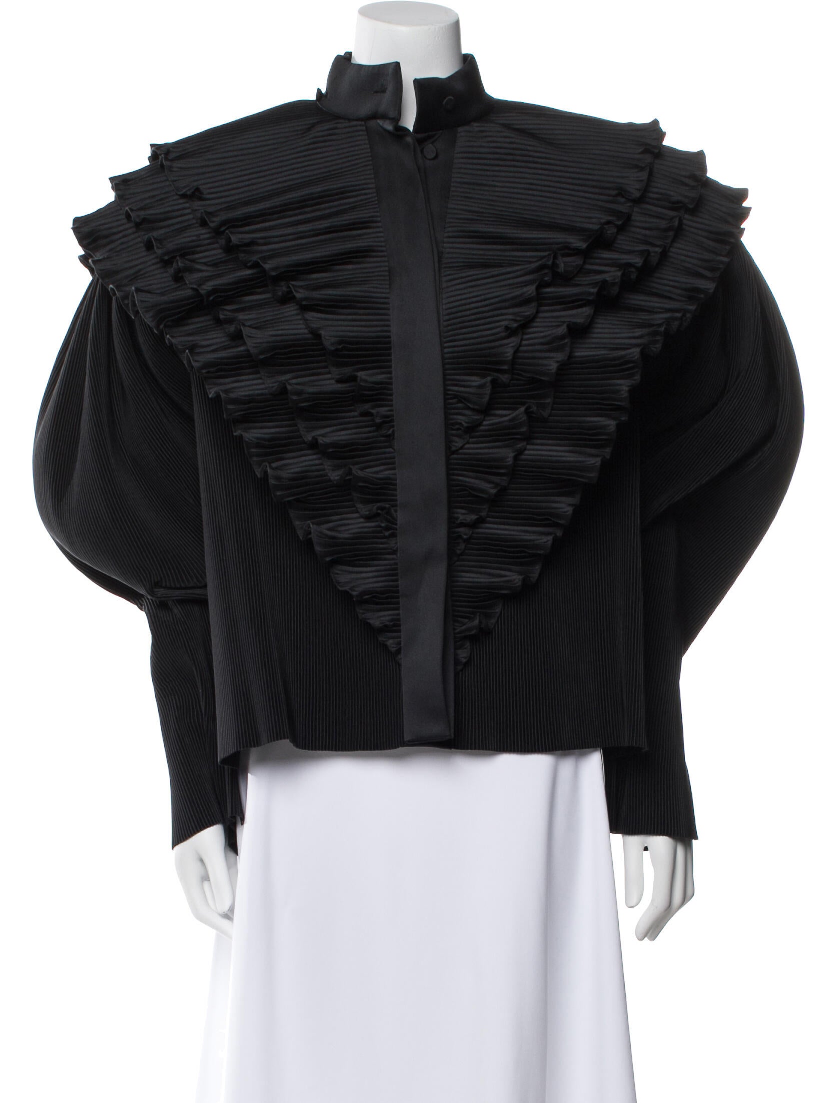 Balenciaga 2019 Mock Neck Blouse