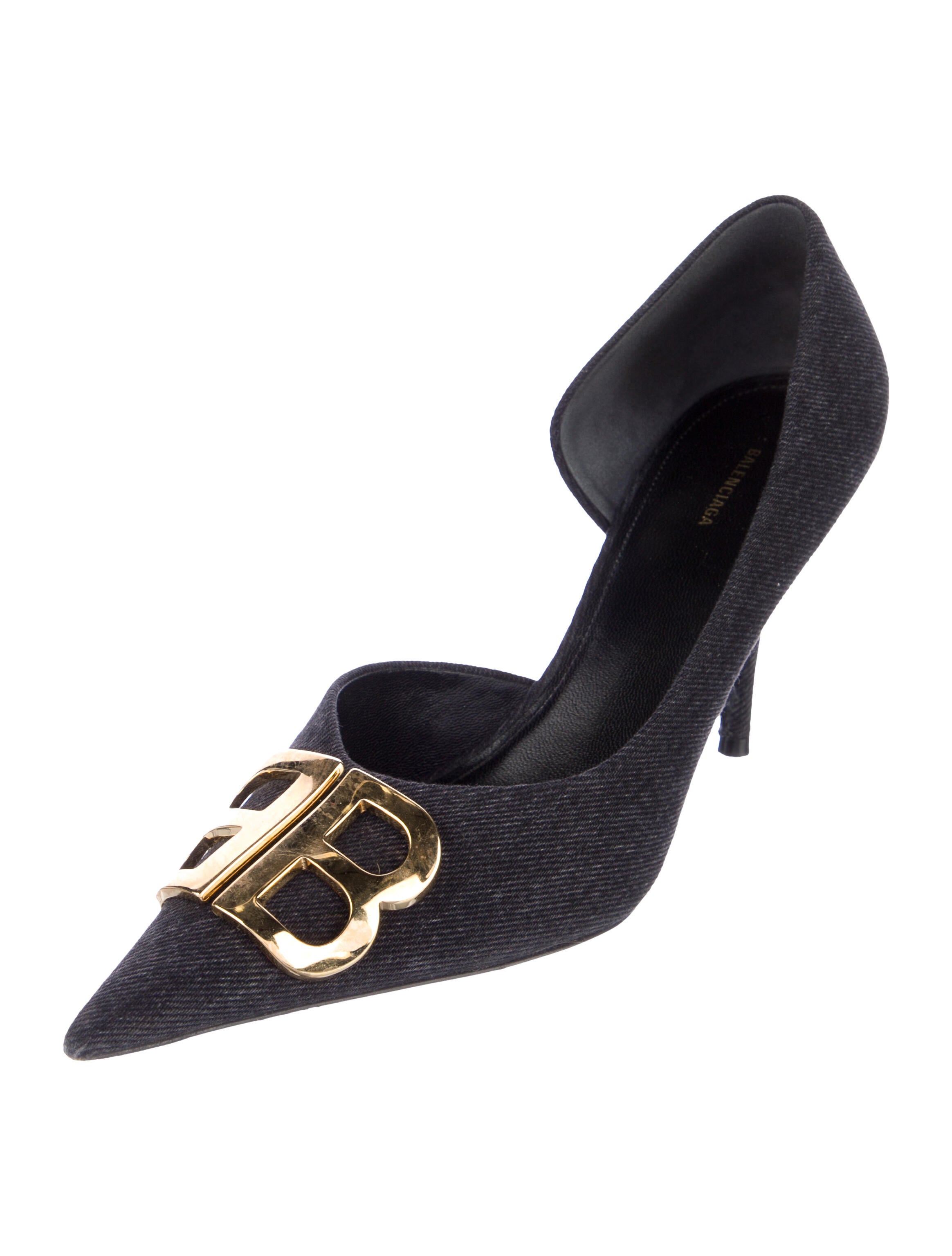 Balenciaga Denim D'Orsay Pumps