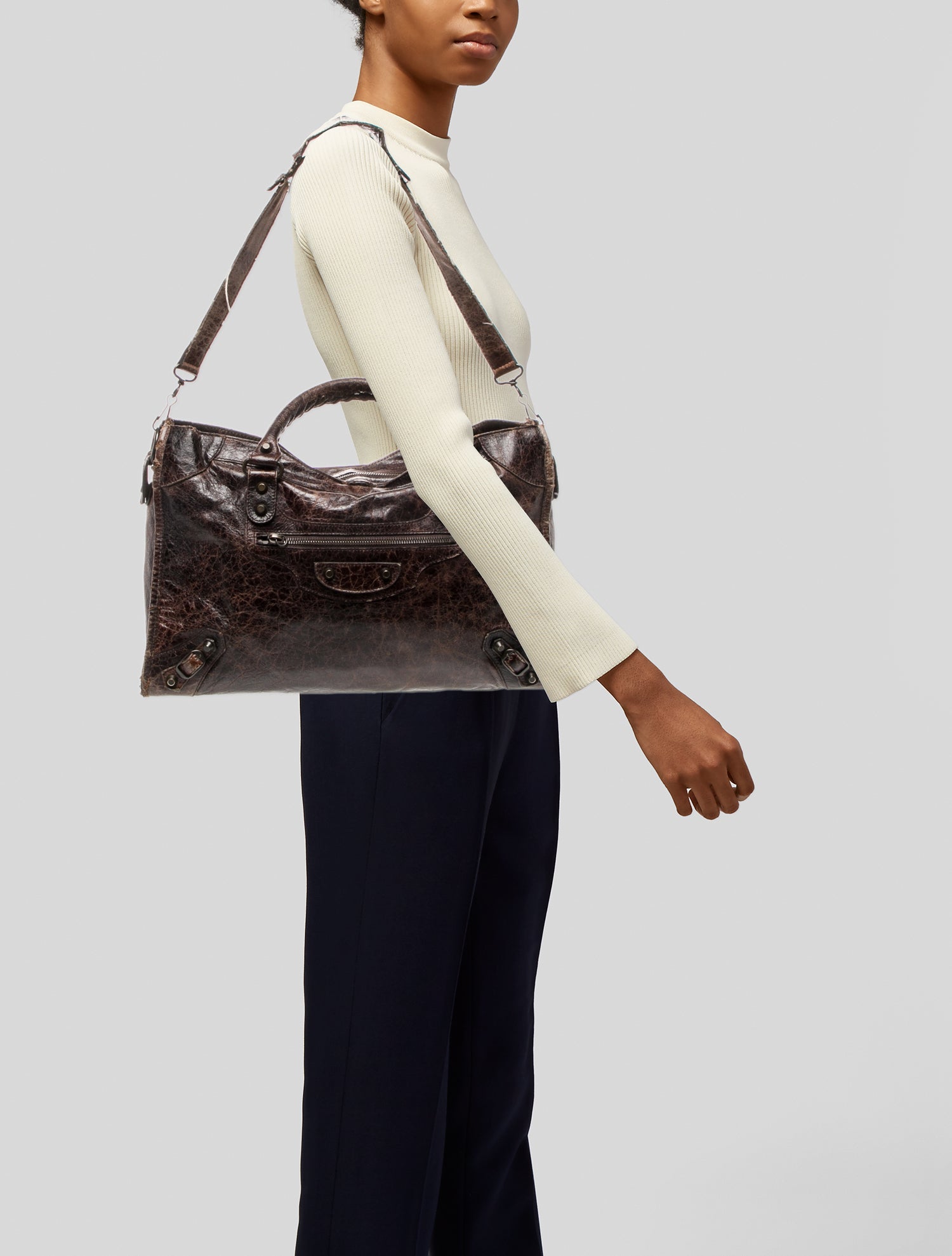 Balenciaga Leather Motocross Classic City Vintage