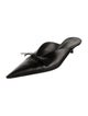 Balenciaga Leather Bow Accents Mules