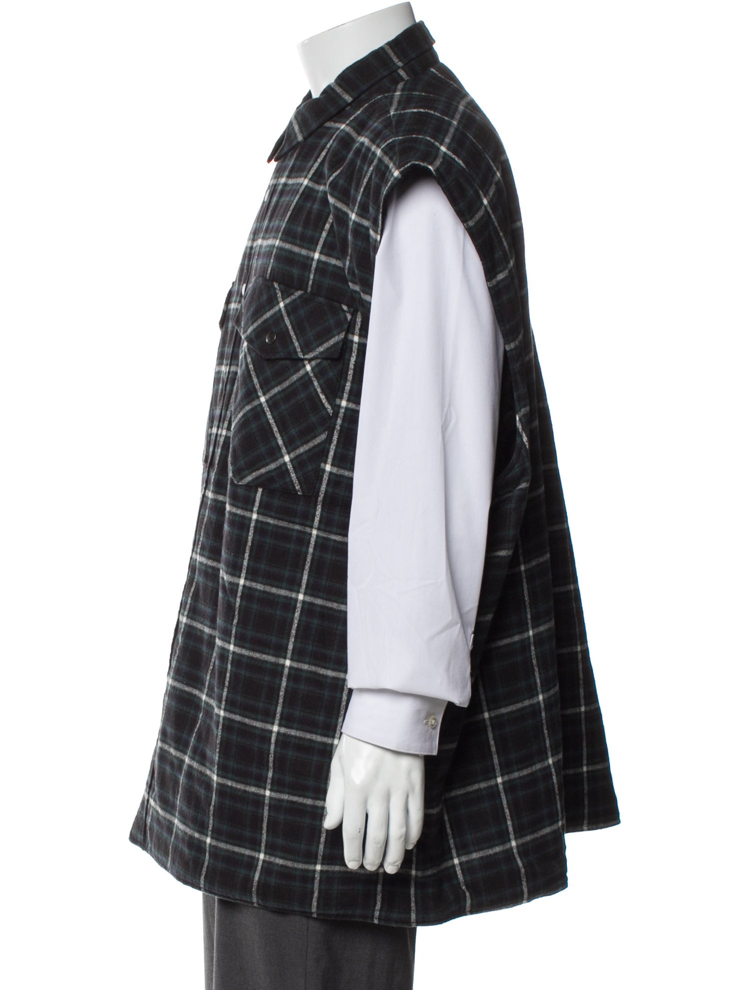 Balenciaga 2018 Plaid Print Vest