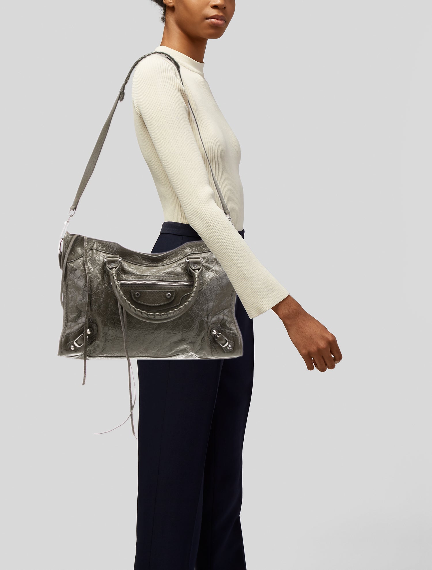 Balenciaga Leather Motocross Classic City