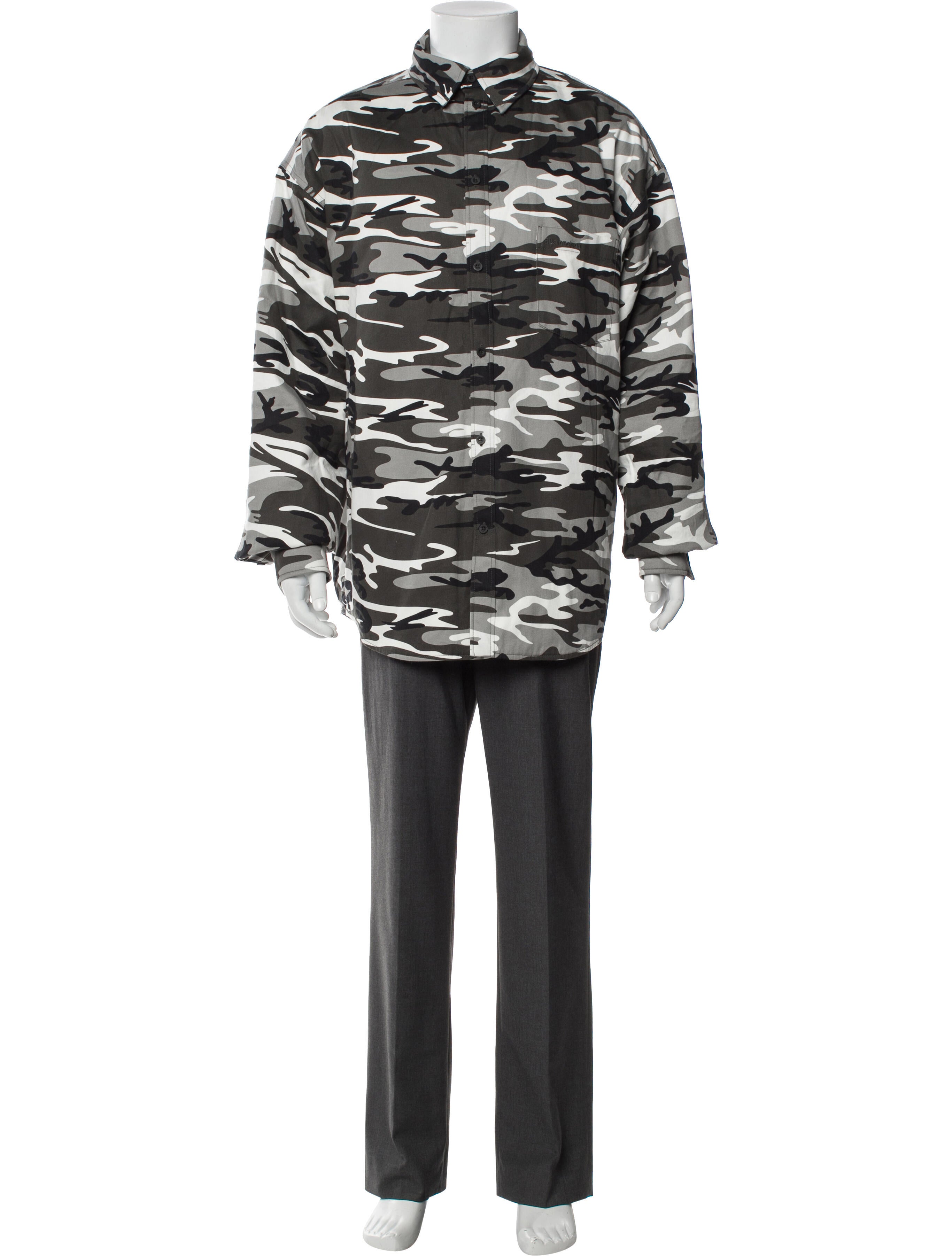 Balenciaga 2020 Camouflage Print Parka