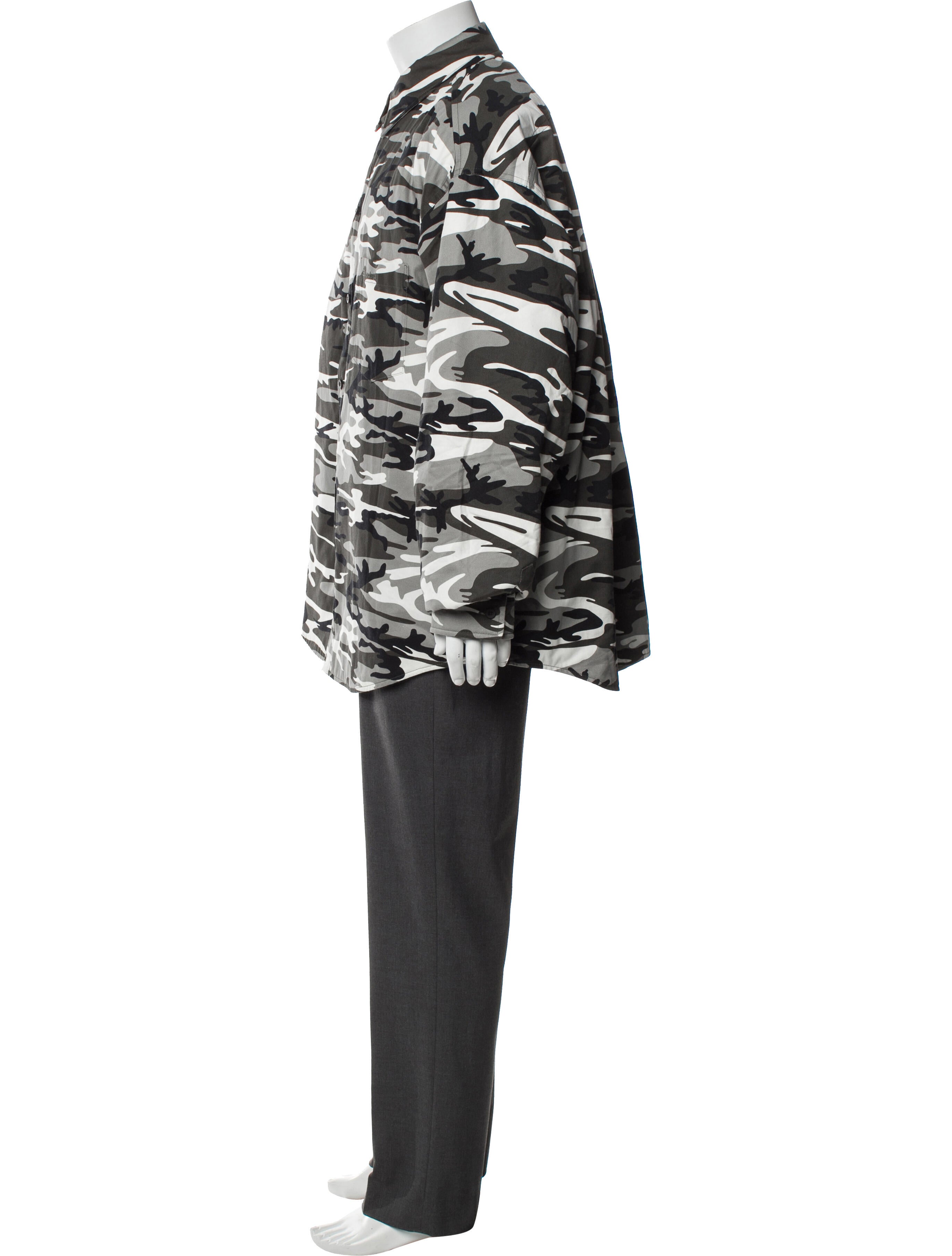 Balenciaga 2020 Camouflage Print Parka