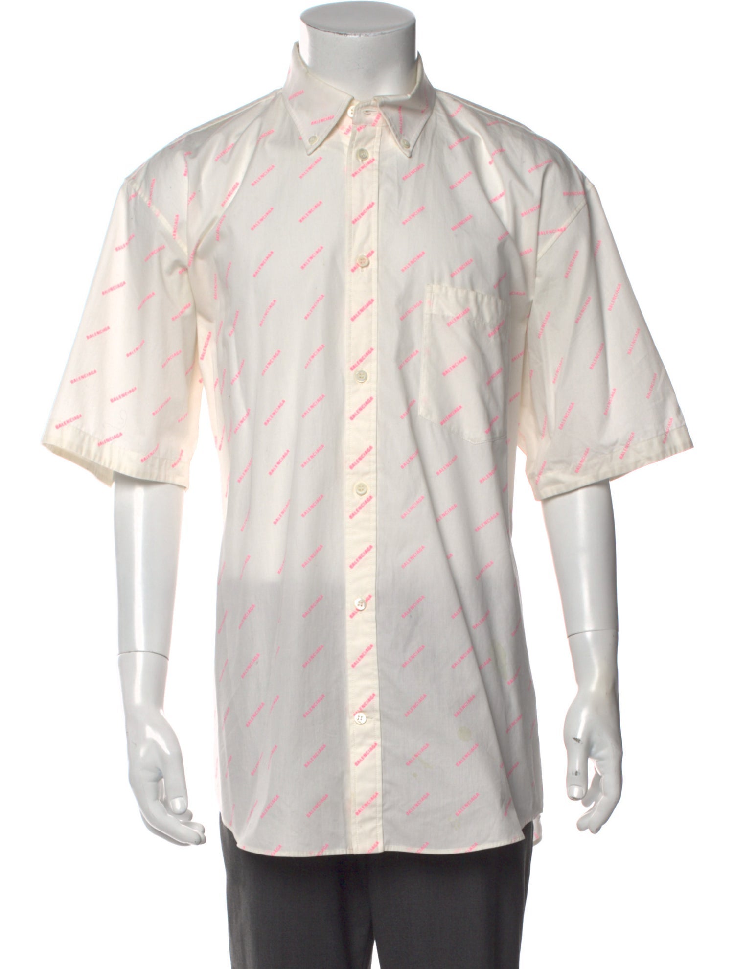 Balenciaga 2020 All Over Logo Shirt