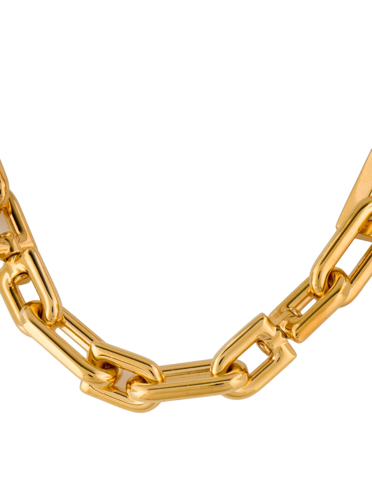 Balenciaga Thin B Chain Necklace